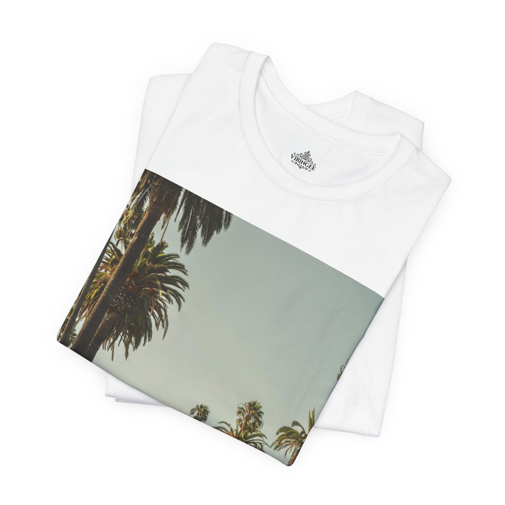 Viringee LA Palm Unisex Trees Graphic T-shirt