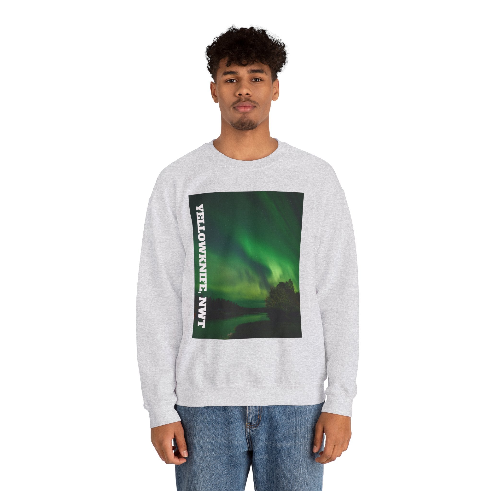 Viringee Yellowknife, NWT Lights Crewneck Sweatshirt