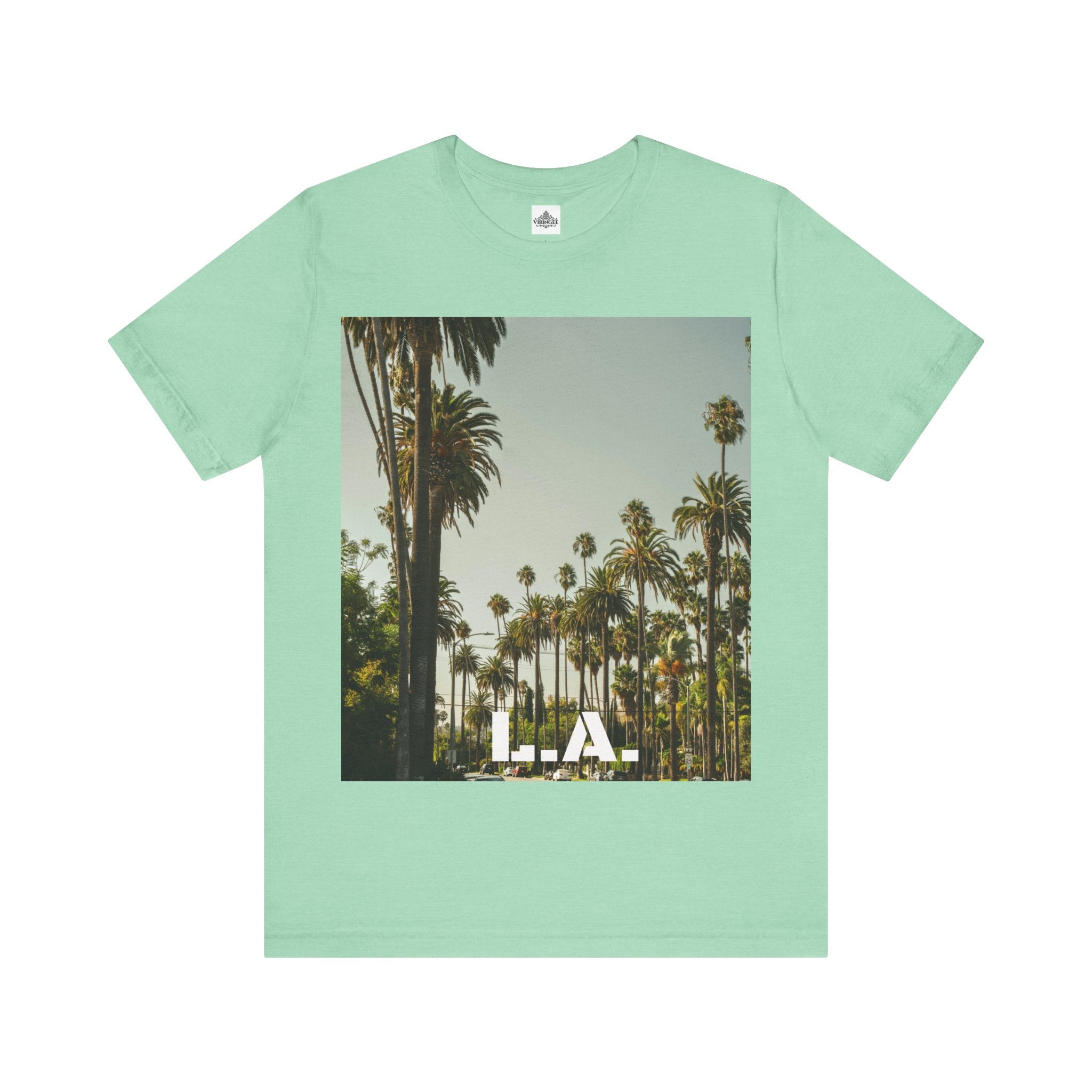 Viringee LA Palm Unisex Trees Graphic T-shirt