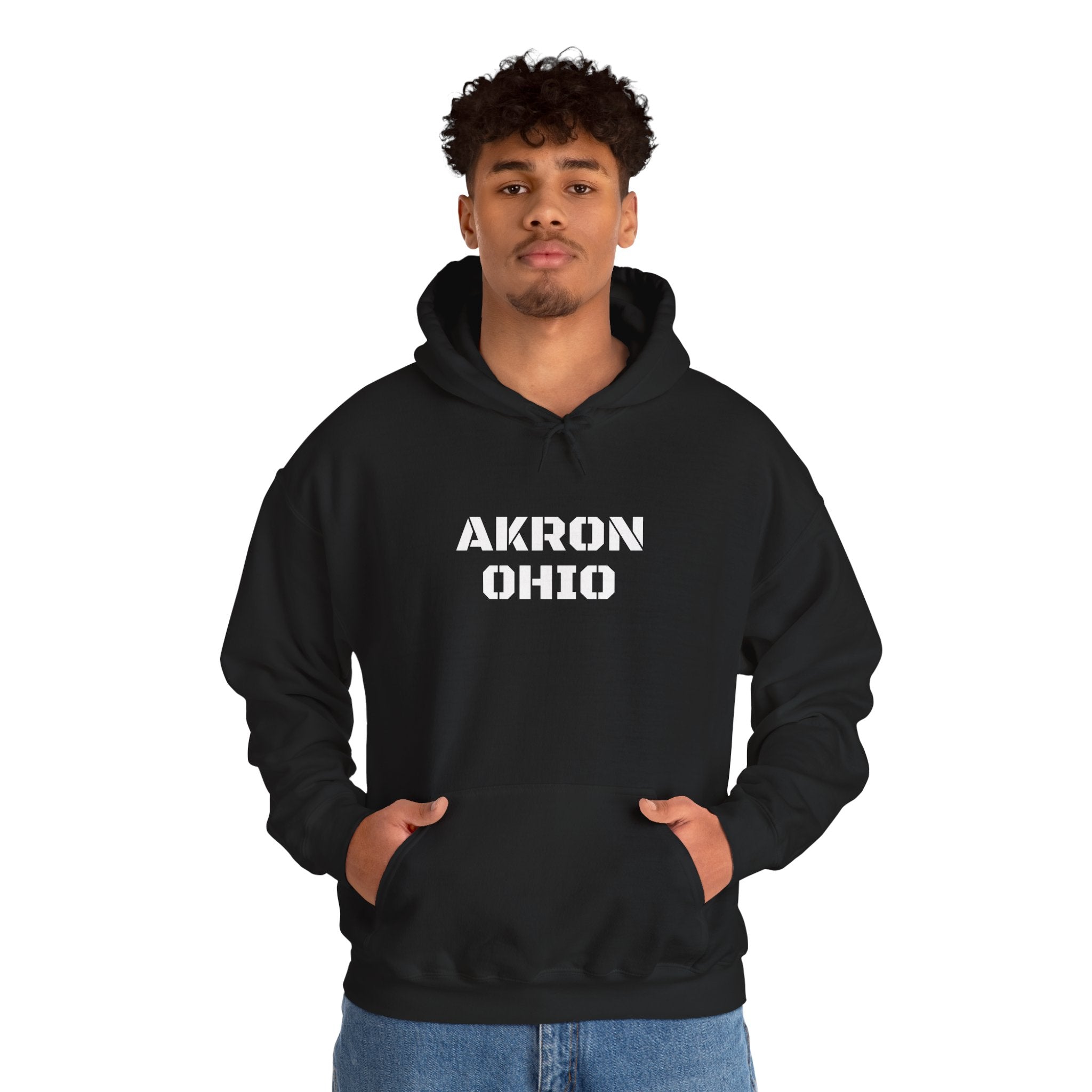 Viringee Akron Ohio Unisex Heavy Blend Hooded Sweatshirt