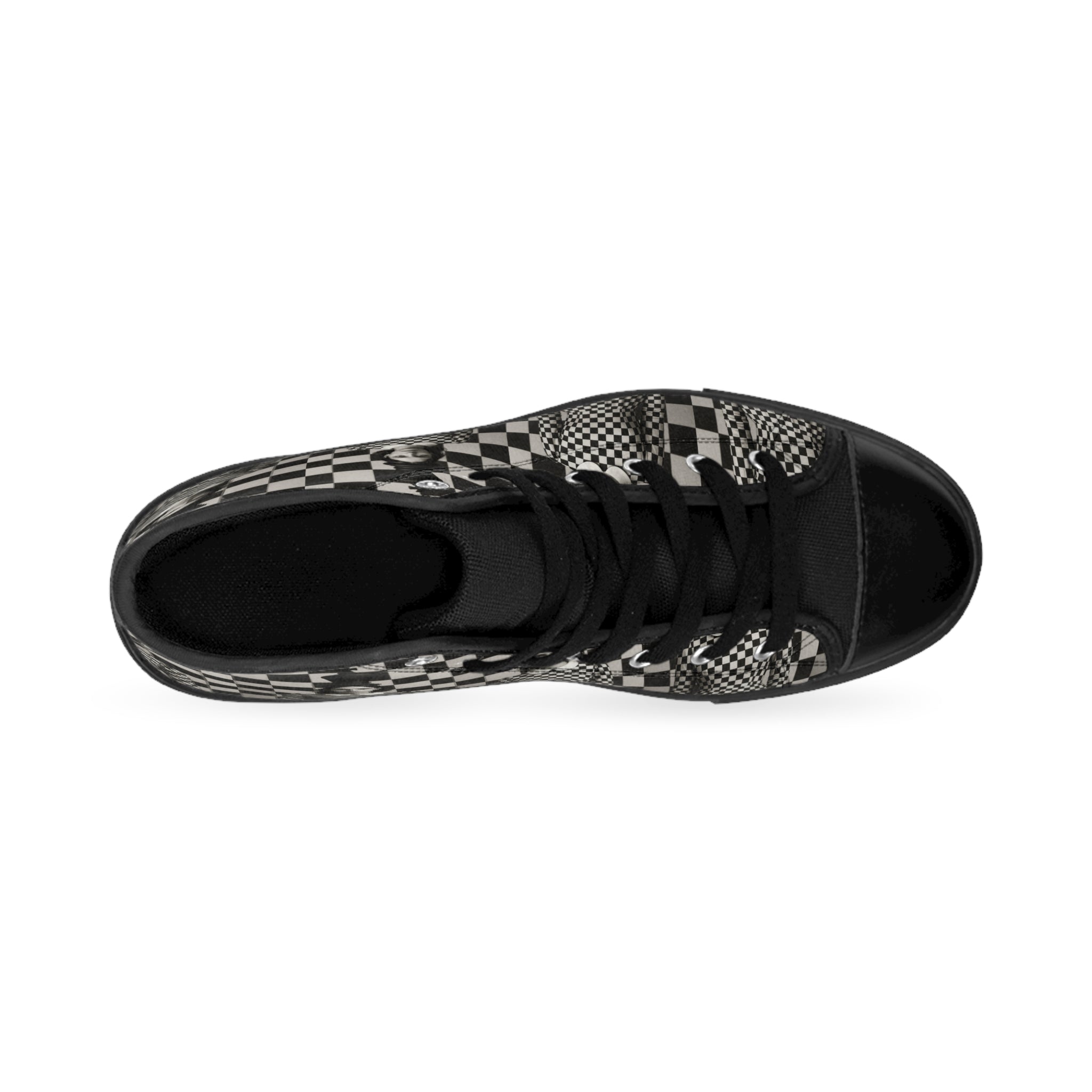 Viringee Chess themed High-Top Sneakers for the trendy woman