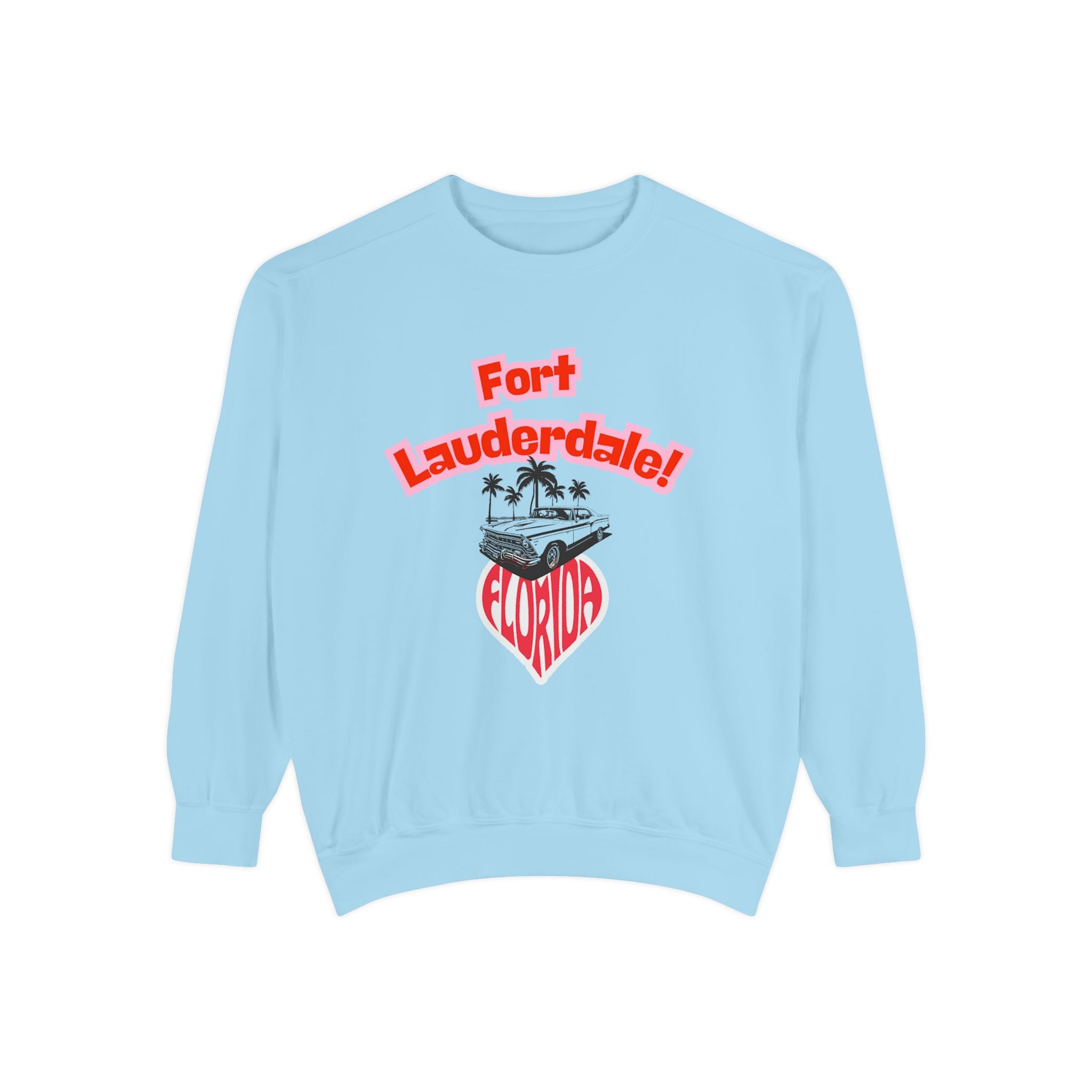 Viringee Fort Lauderdale Florida Vintage Graphic Sweatshirt