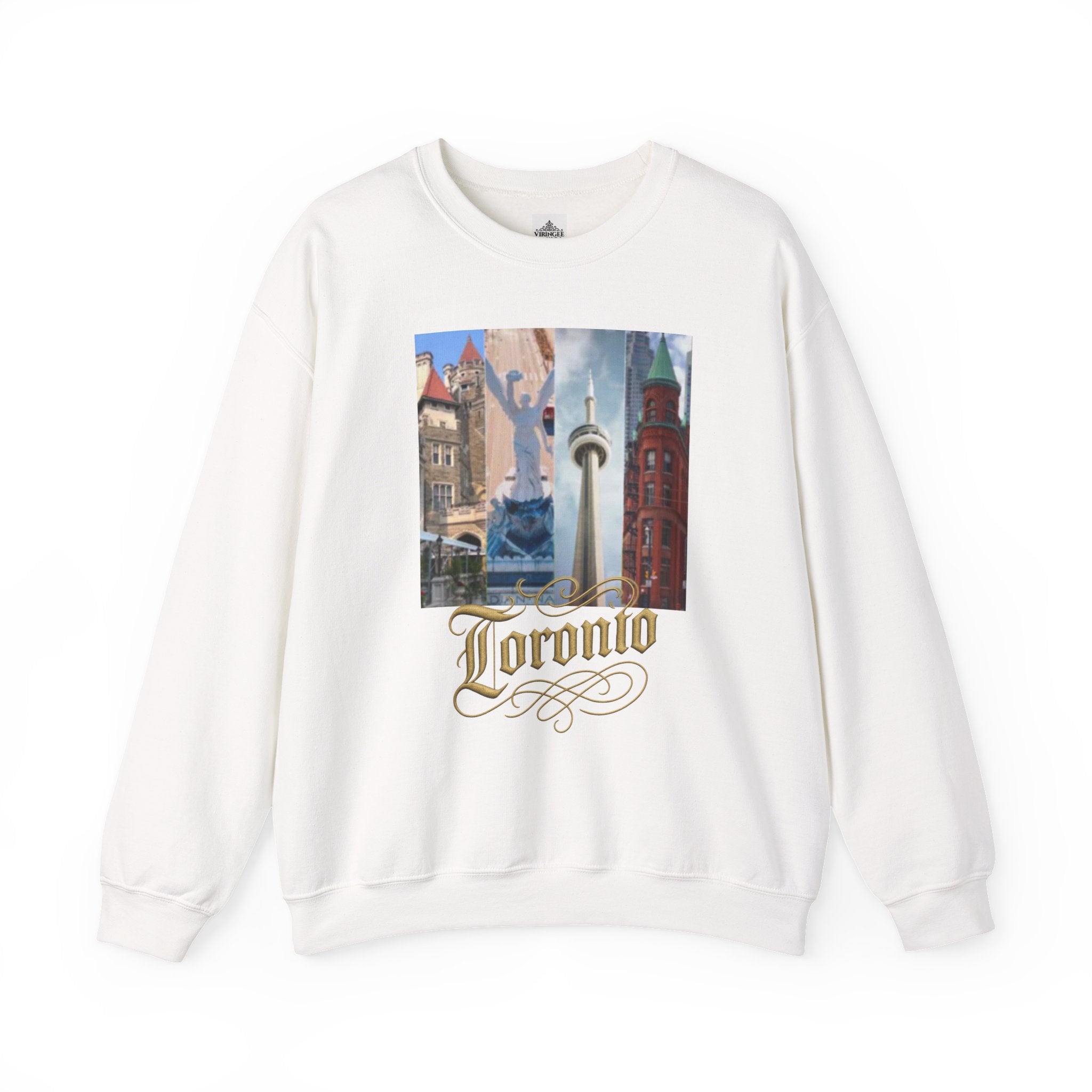 Viringee Toronto Travel Inspiration Crewneck Unisex Hoodie