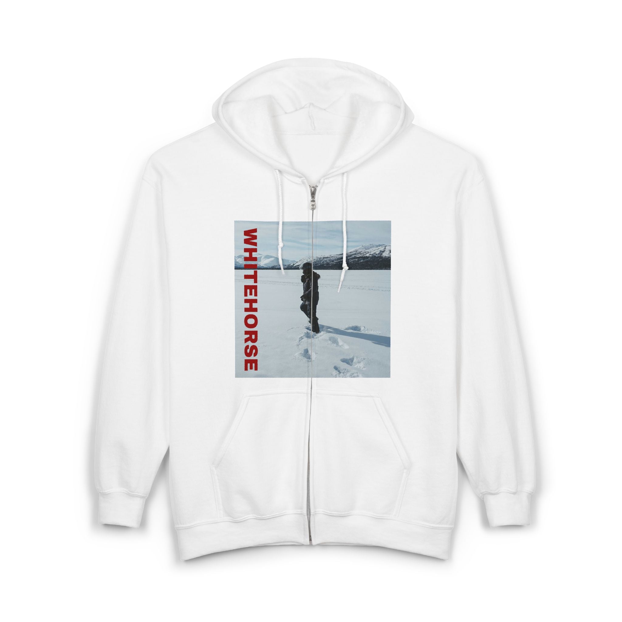 Viringee Whitehorse Winter Adventure Unisex Full Zip Hoodie