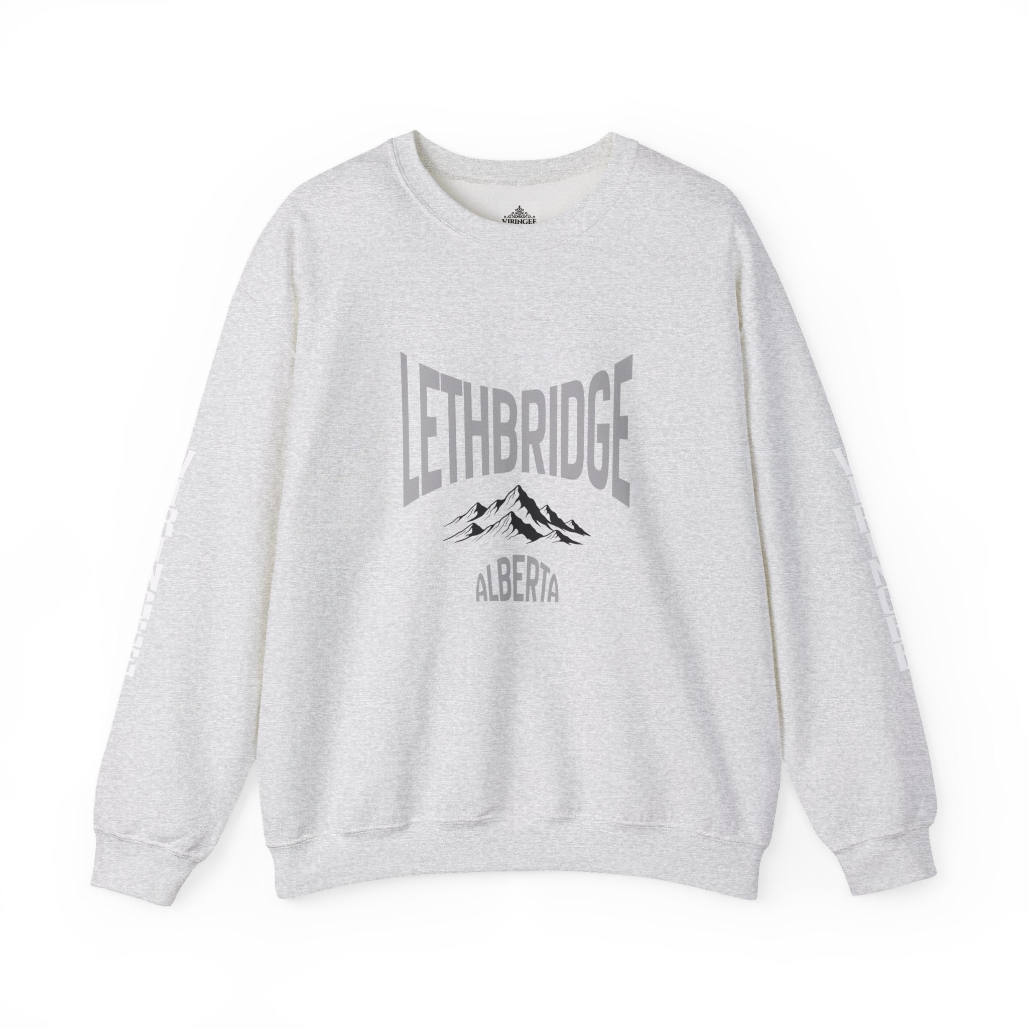 Viringee Lethbridge Alberta Mountain Crewneck Sweatshirt