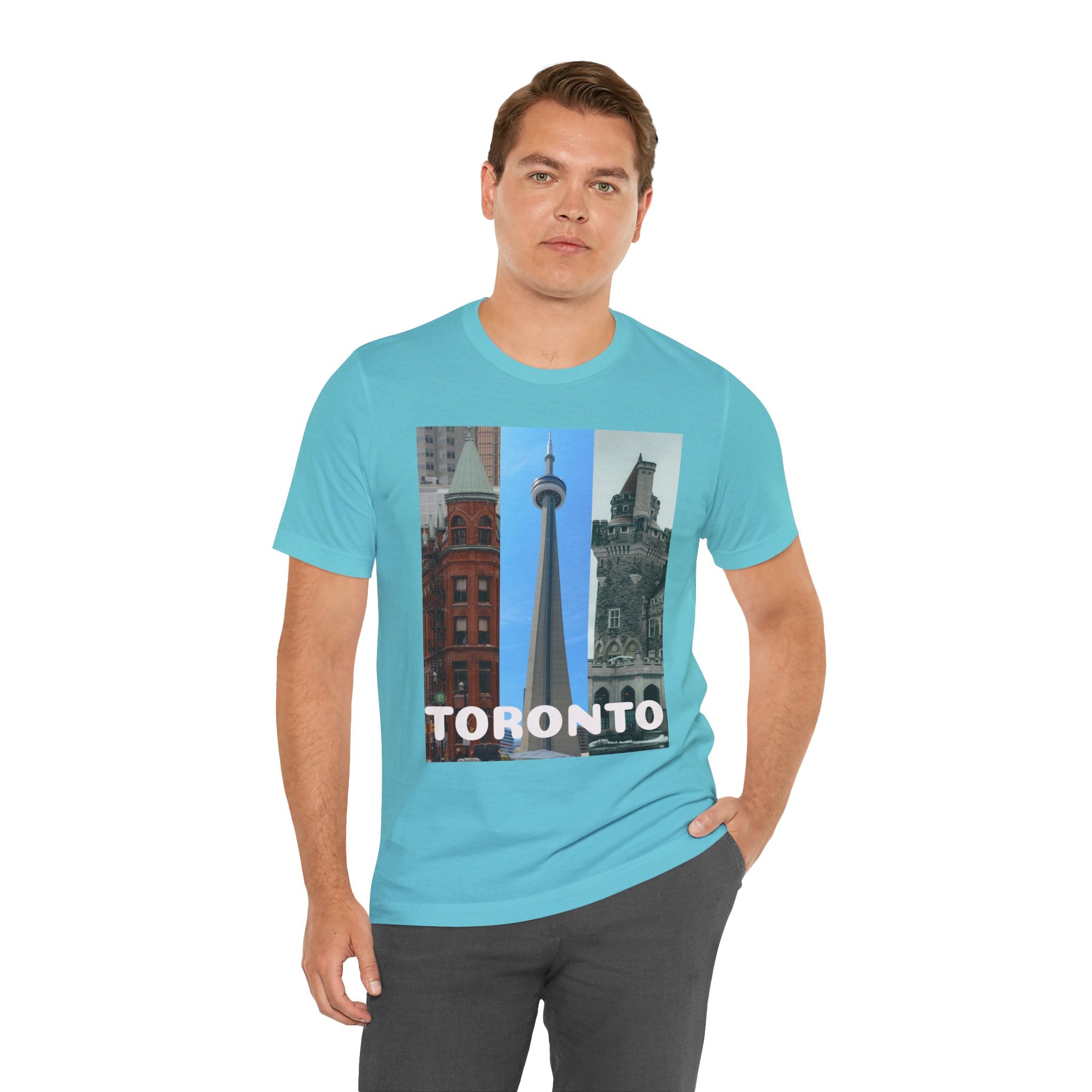 Viringee Toronto Sightseeing Landmarks Graphic T Shirt