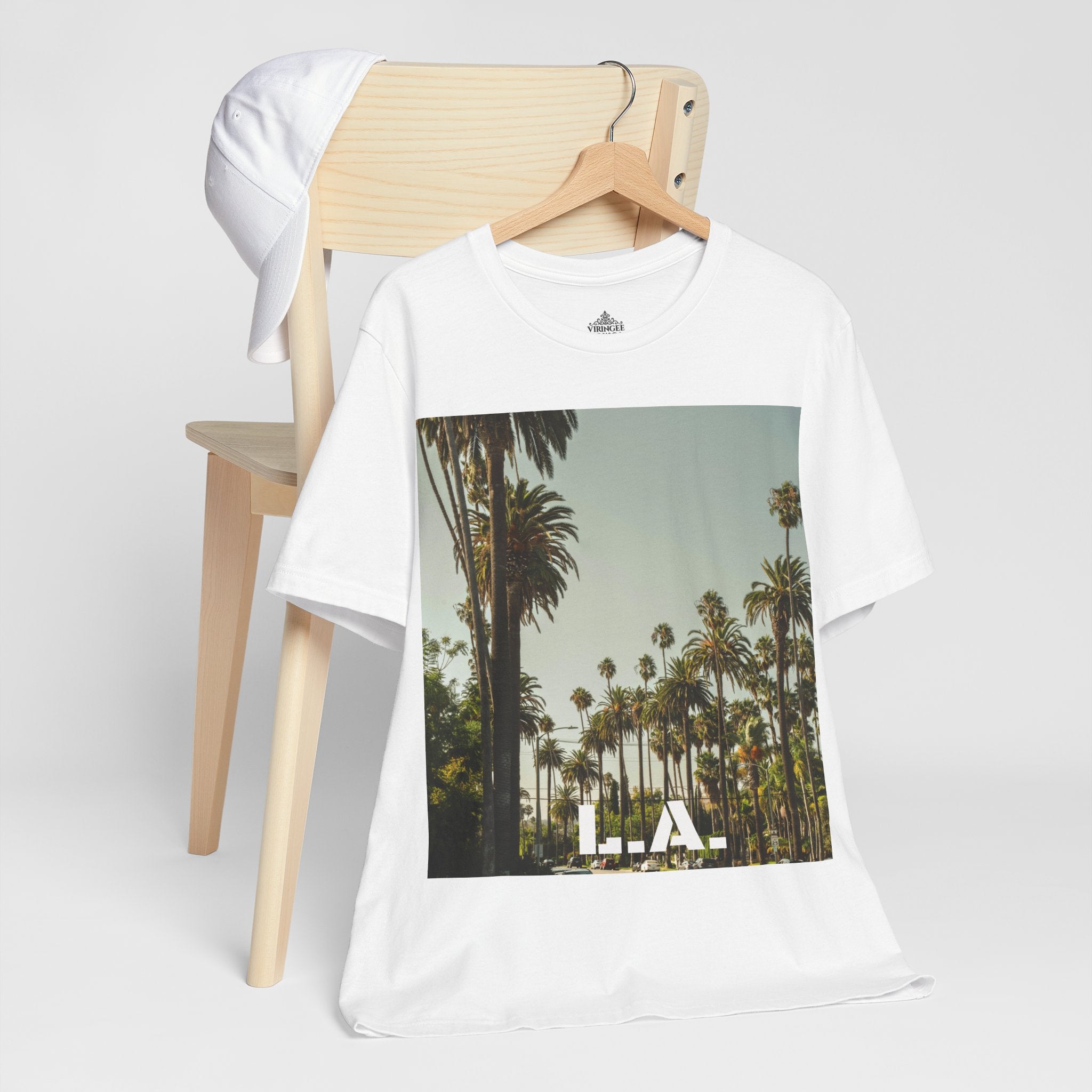 Viringee LA Palm Unisex Trees Graphic T-shirt