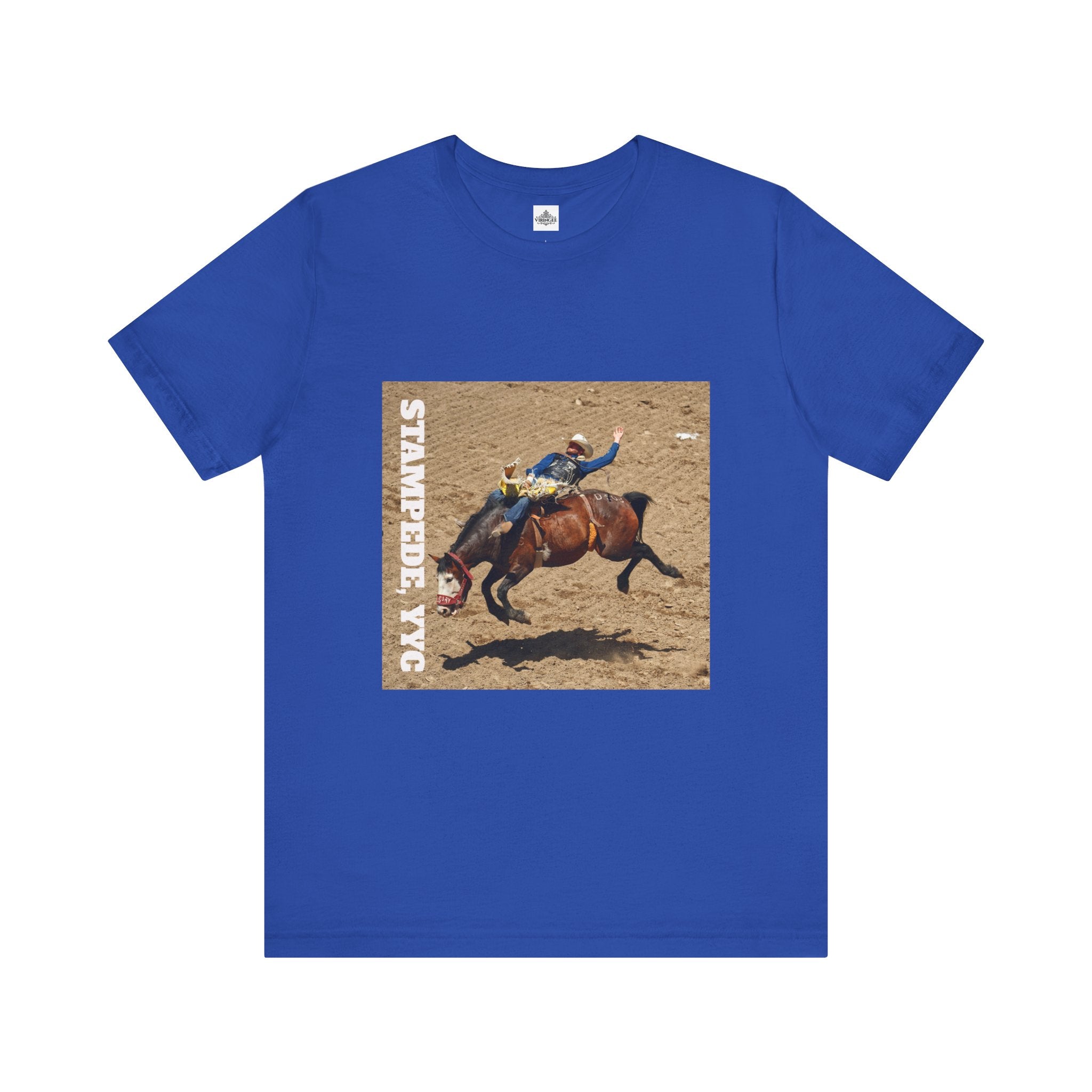 Unisex Calgary rodeo T-shirt by Viringee with Stampede design