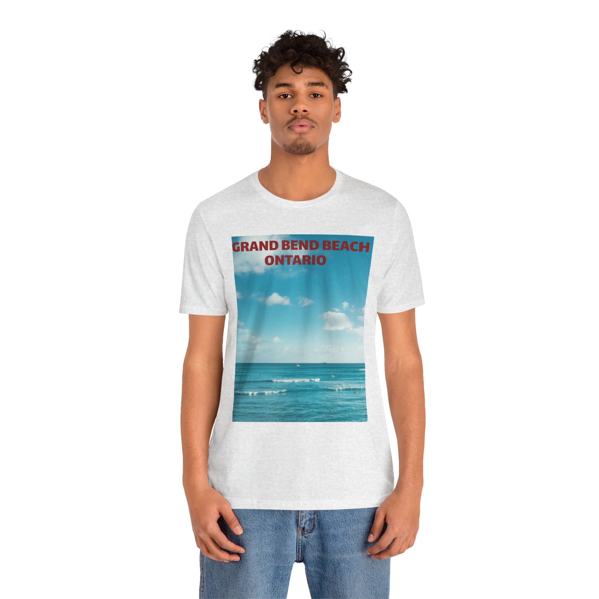 Viringee Grand Bend Beach Ontario Unisex Jersey Beach Tee