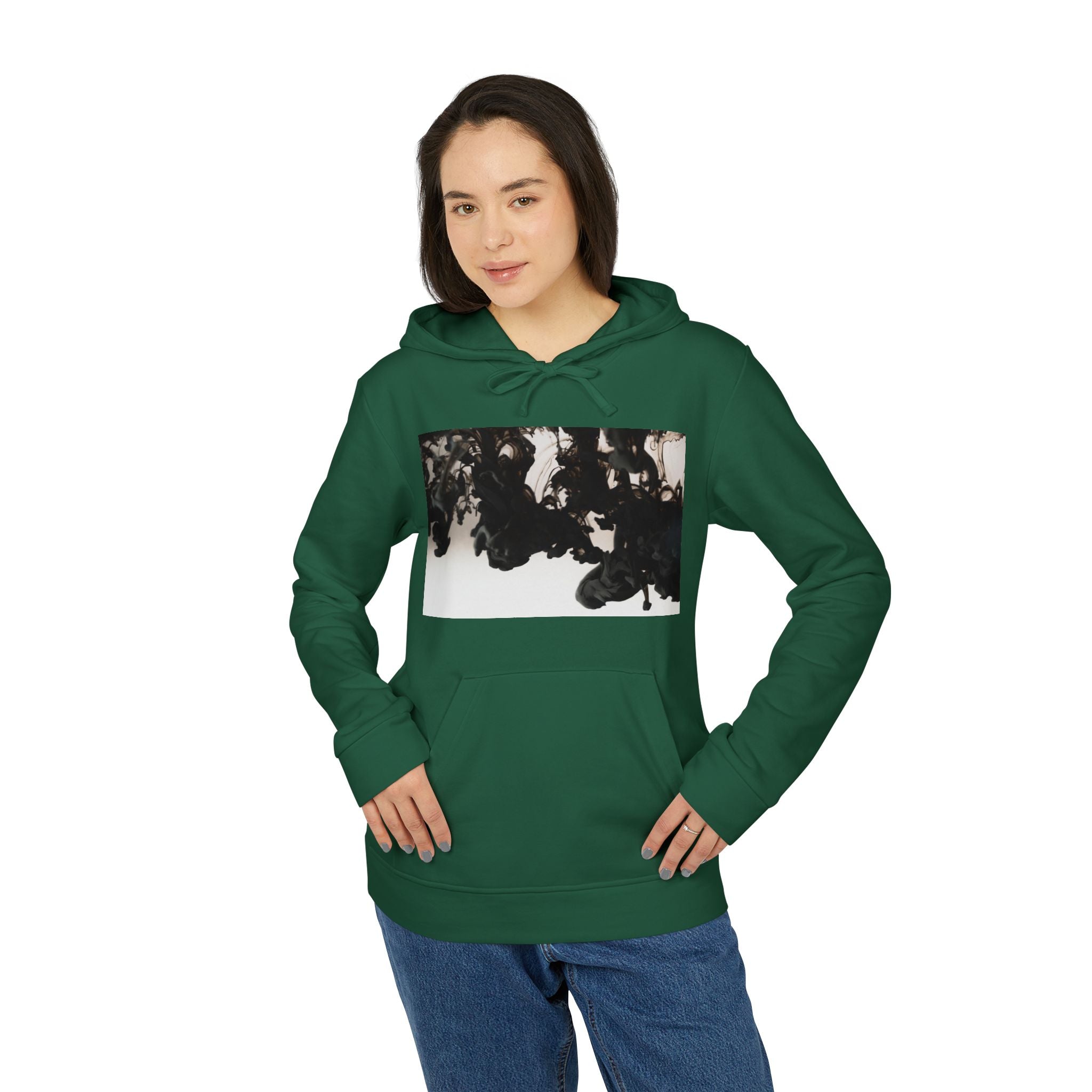 Viringee Unisex Fleece Hoodie with Inkmax design
