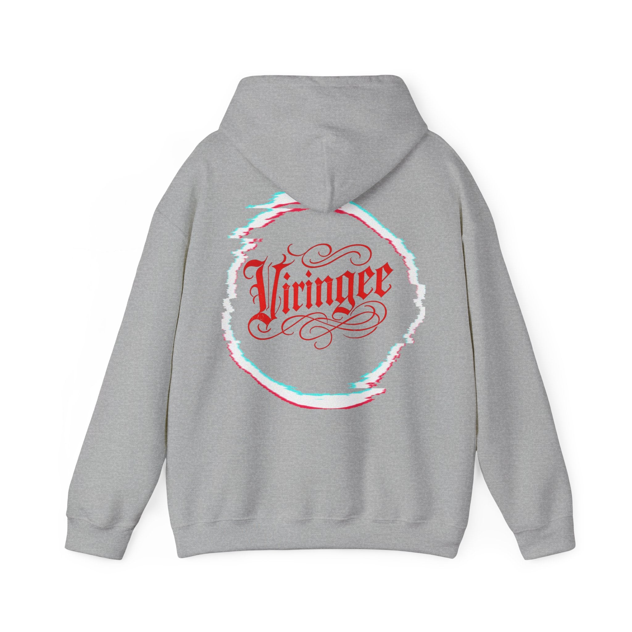 Viringee Red Logo Classic Script Hoodie