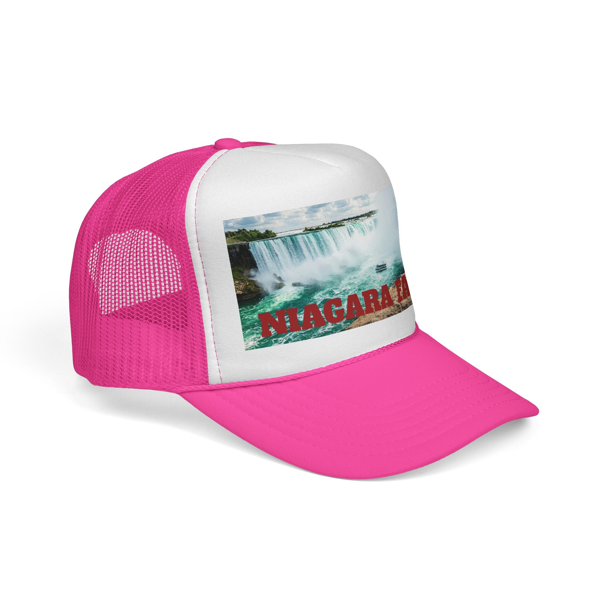 Unisex Niagara Falls trucker cap, breathable mesh back