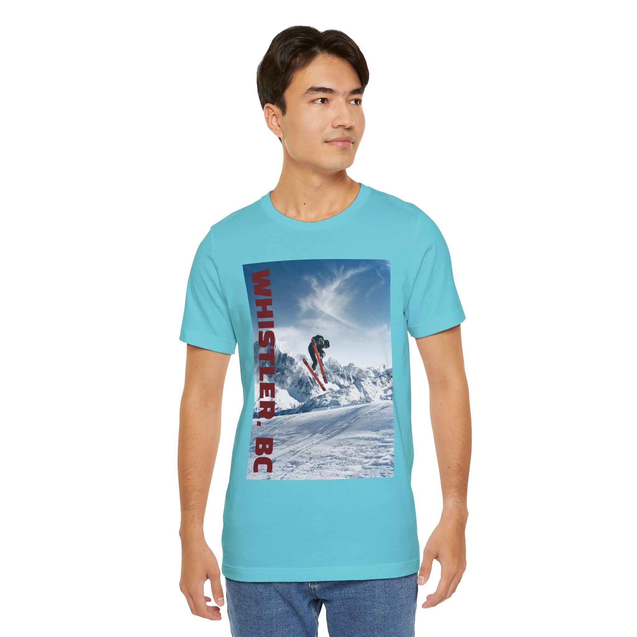 Viringee Whistler BC Snowboarder Short Sleeve Tee