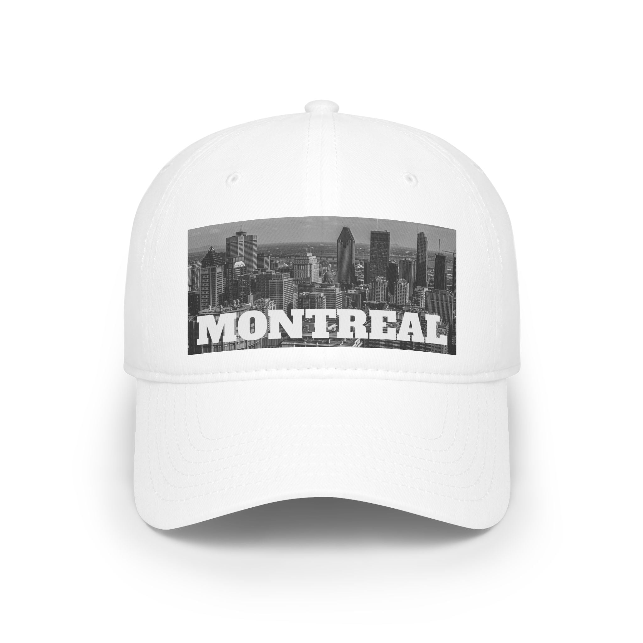 Adjustable Montreal low profile cap with printed graphic
