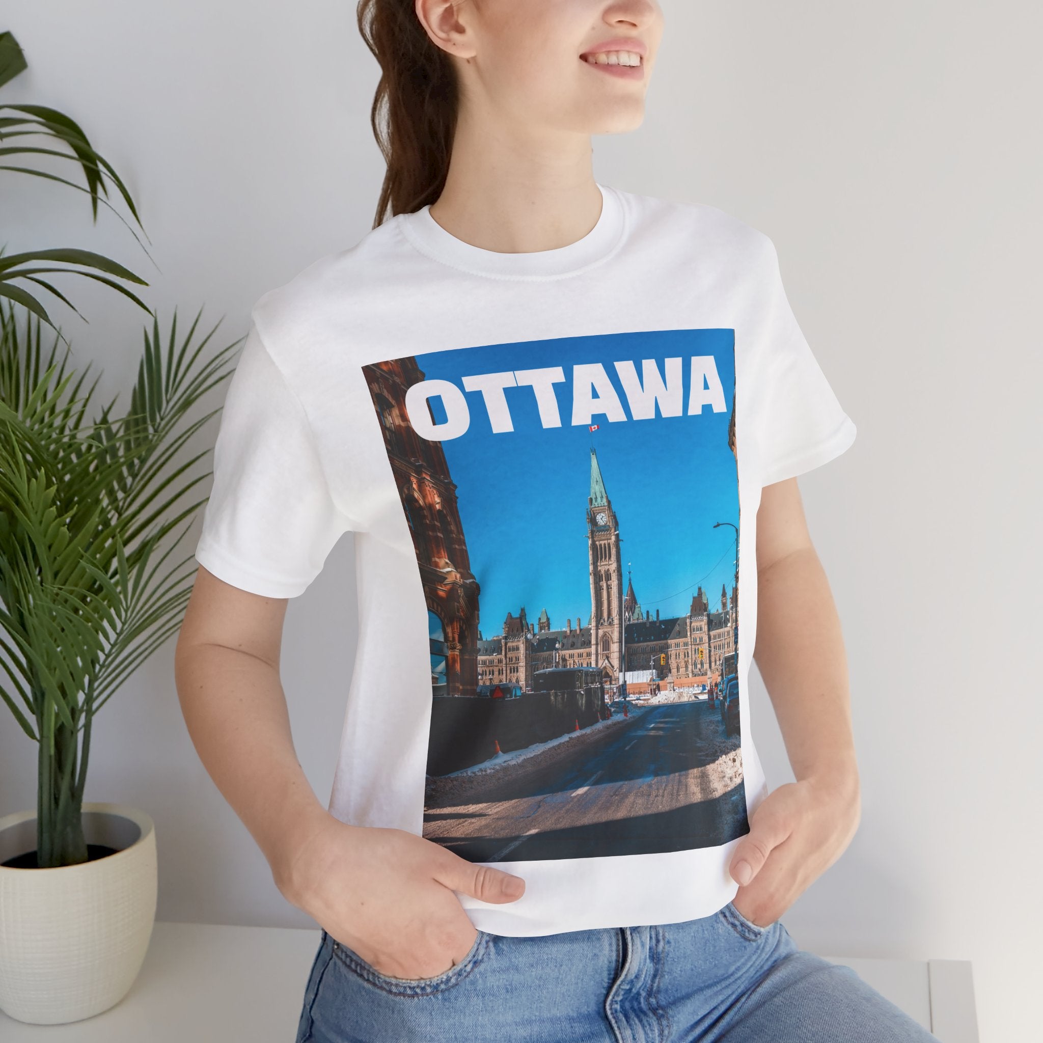 Unisex Ottawa T-shirt with bold city design by Viringee