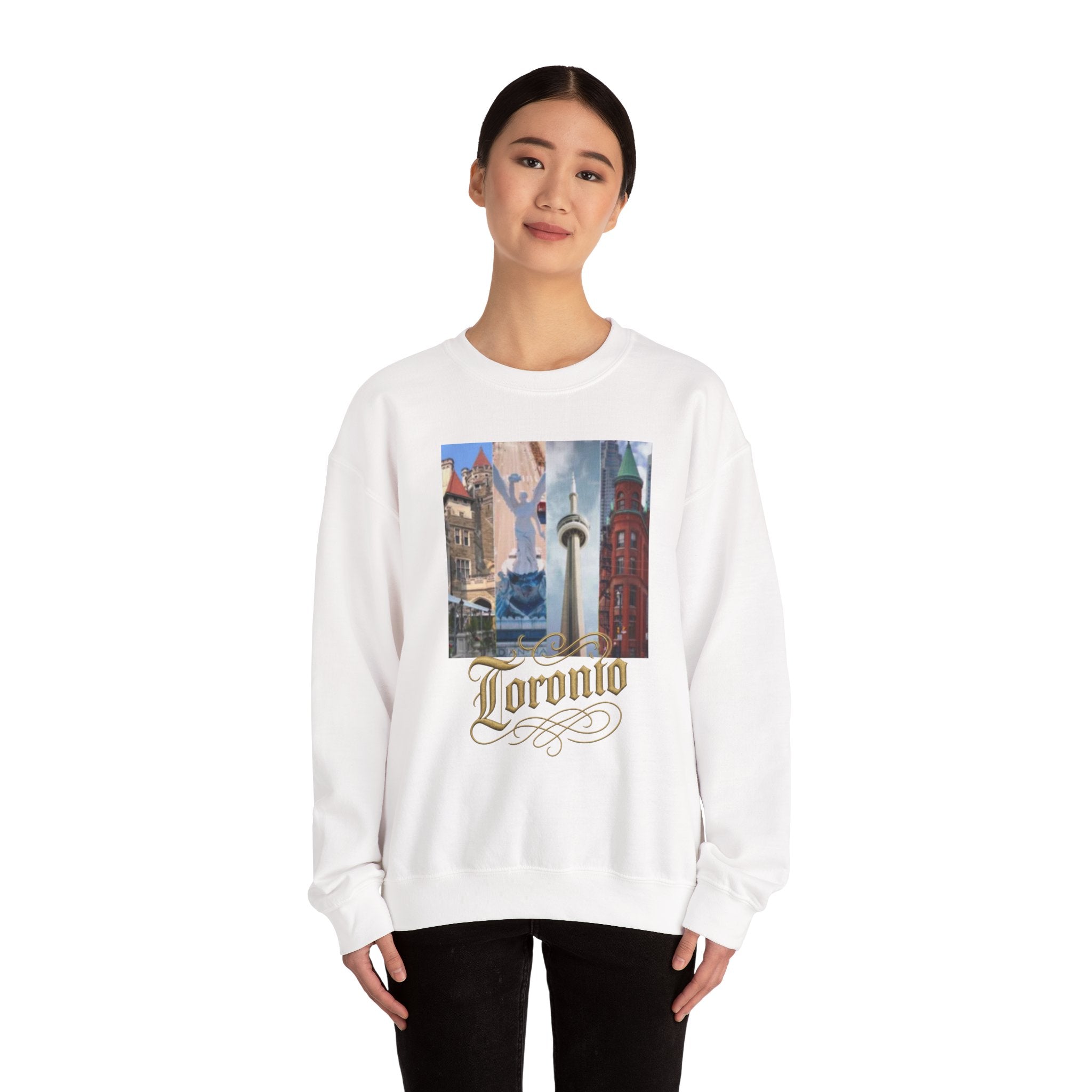 Viringee Toronto Travel Inspiration Crewneck Unisex Hoodie