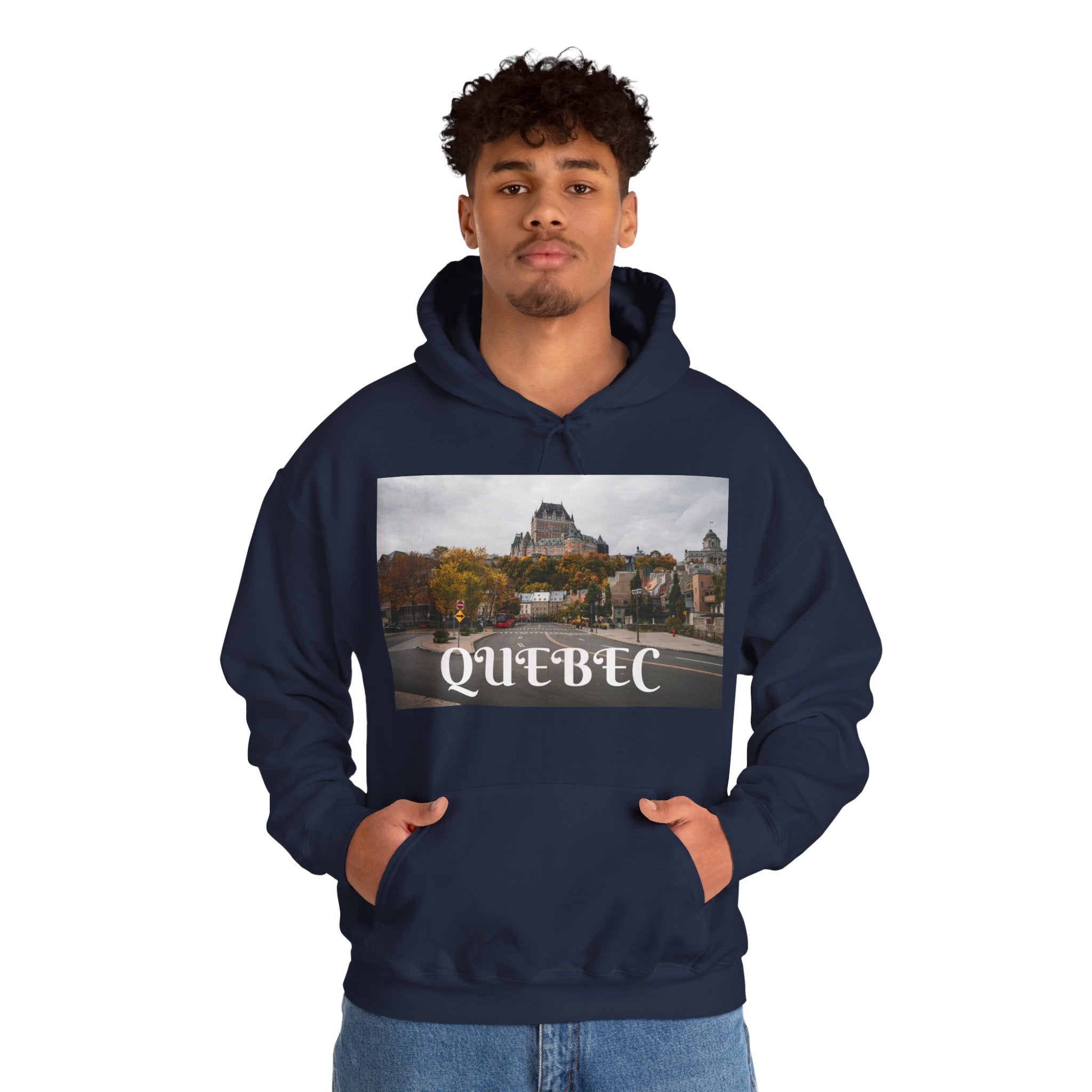 Viringee Quebec Architecture Unisex Hoodie / Hoodie Unisexe Viringee Architecture du Québec