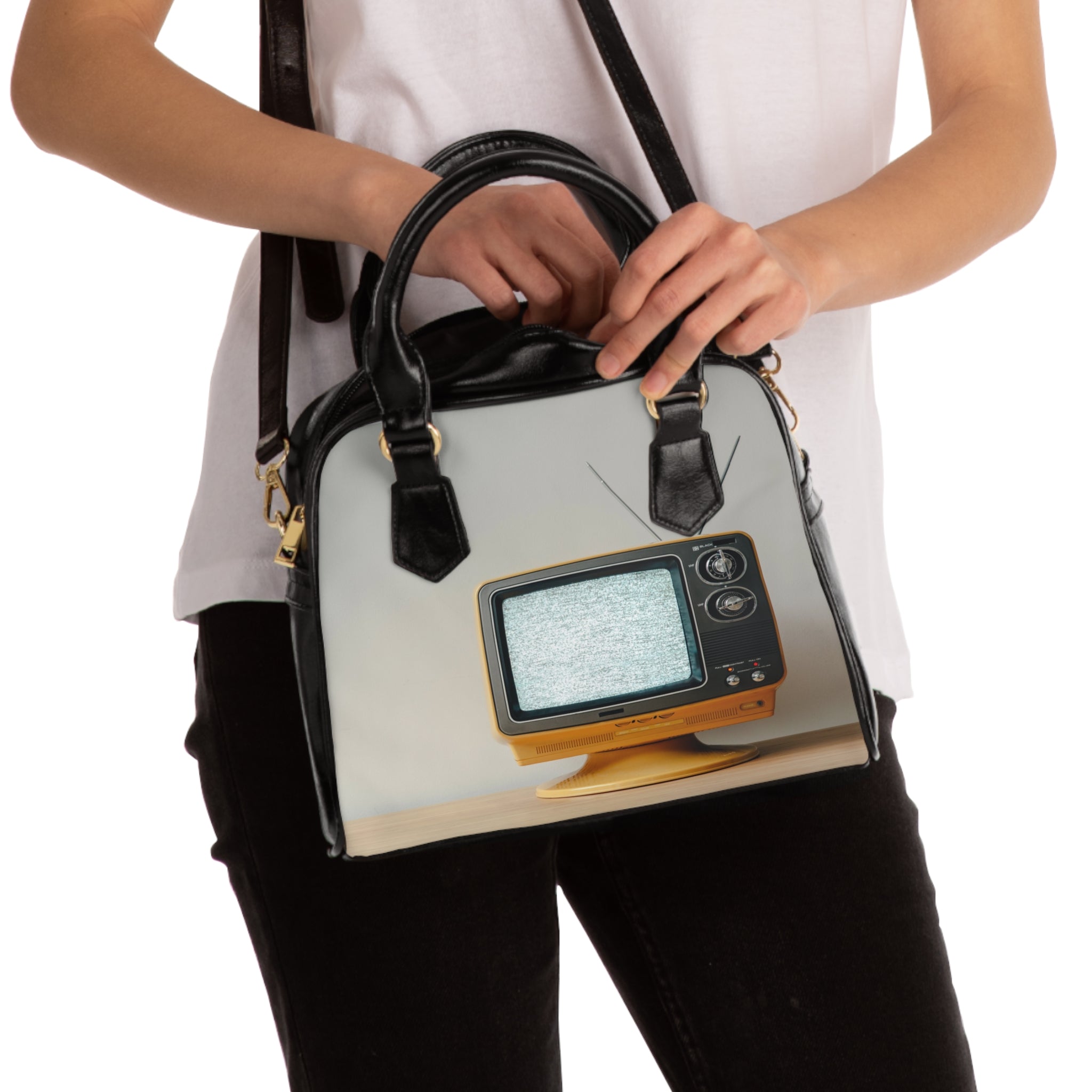Viringee Retro TV Shoulder Handbag