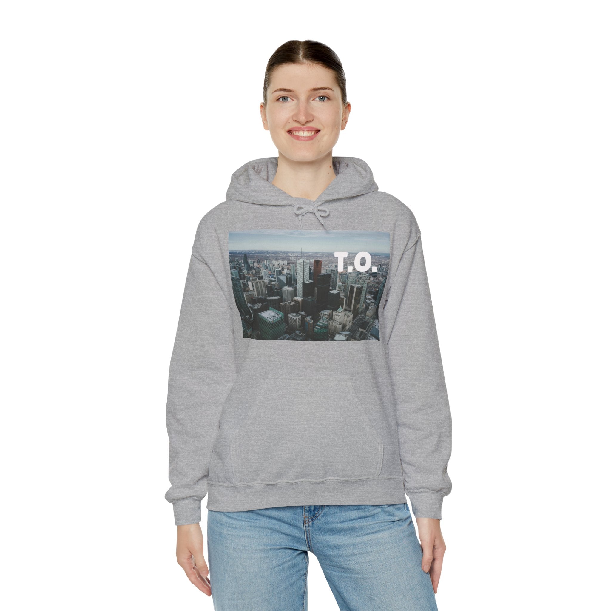 Viringee Toronto T.O. Urban Skyline Unisex Hoodie