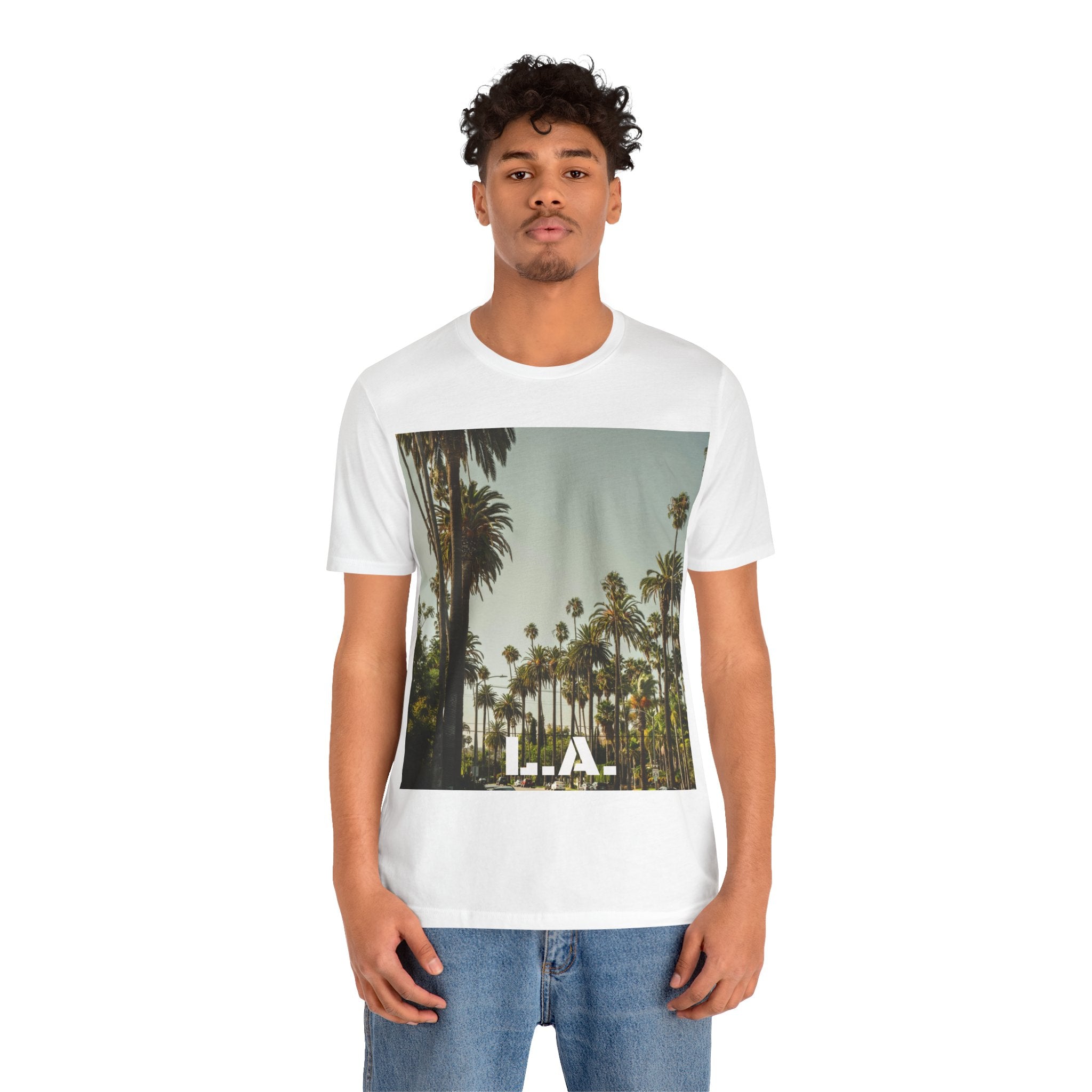 Viringee LA Palm Unisex Trees Graphic T-shirt