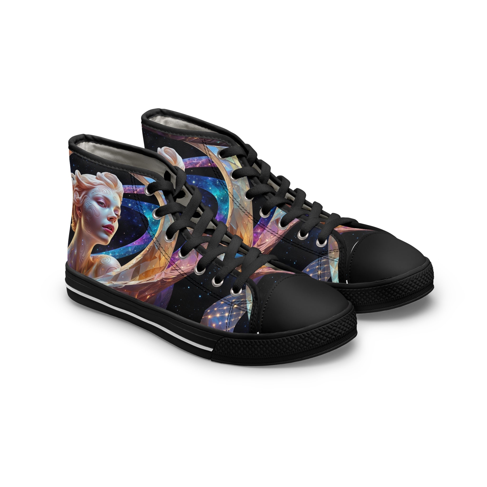 Viringee Galactic Dream Women's High Top Sneakers