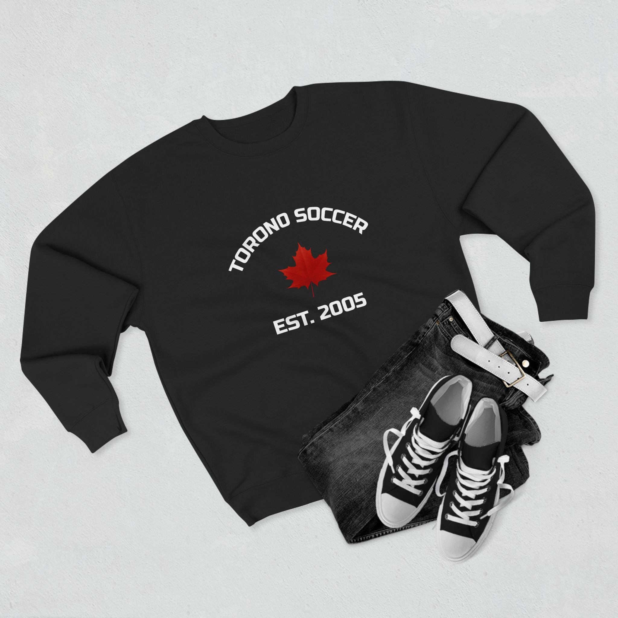 Viringee Toronto Soccer Graphic Unisex Crewneck Sweatshirt