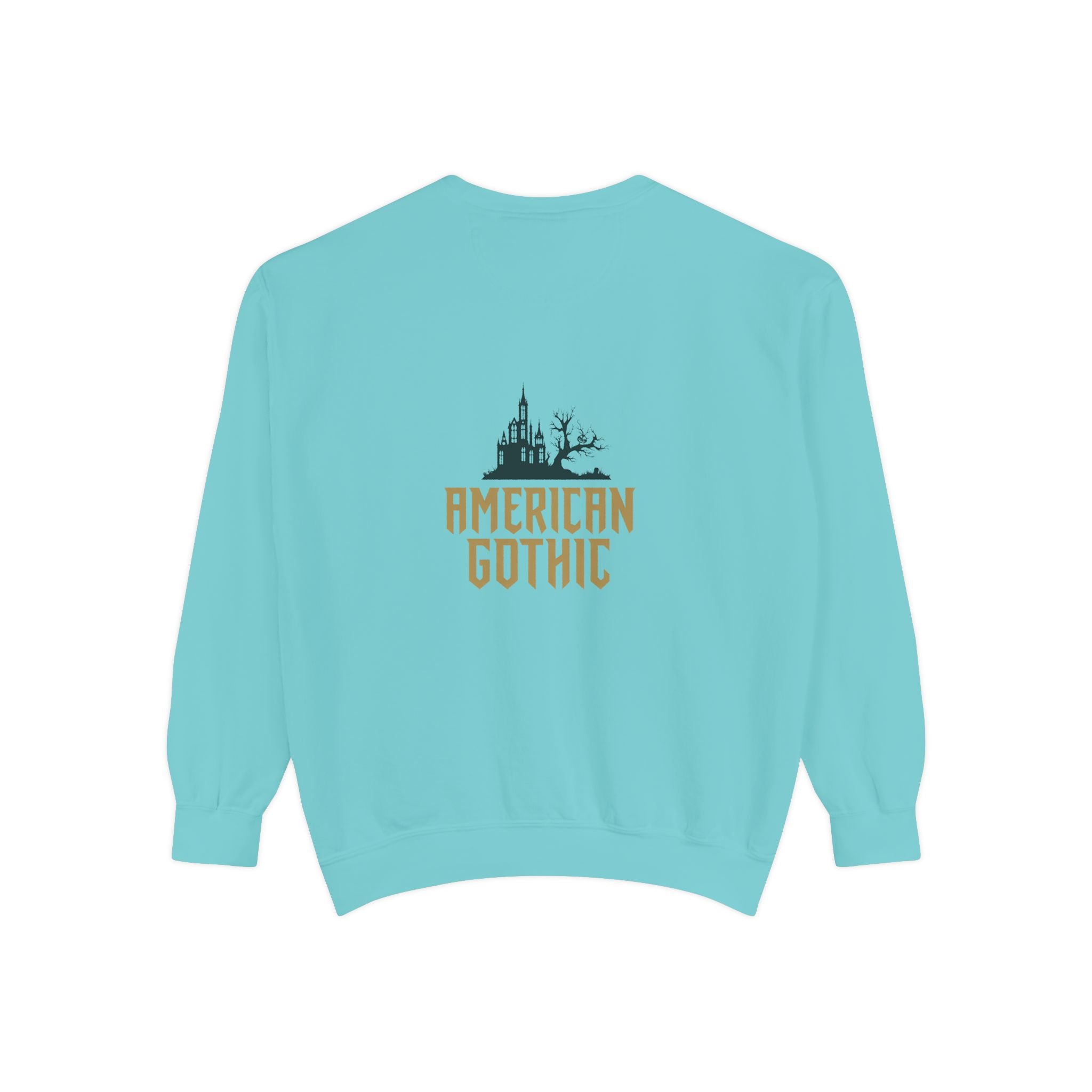 Viringee Cedar Rapids Iowa American Gothic Crewneck Unisex Sweatshirt