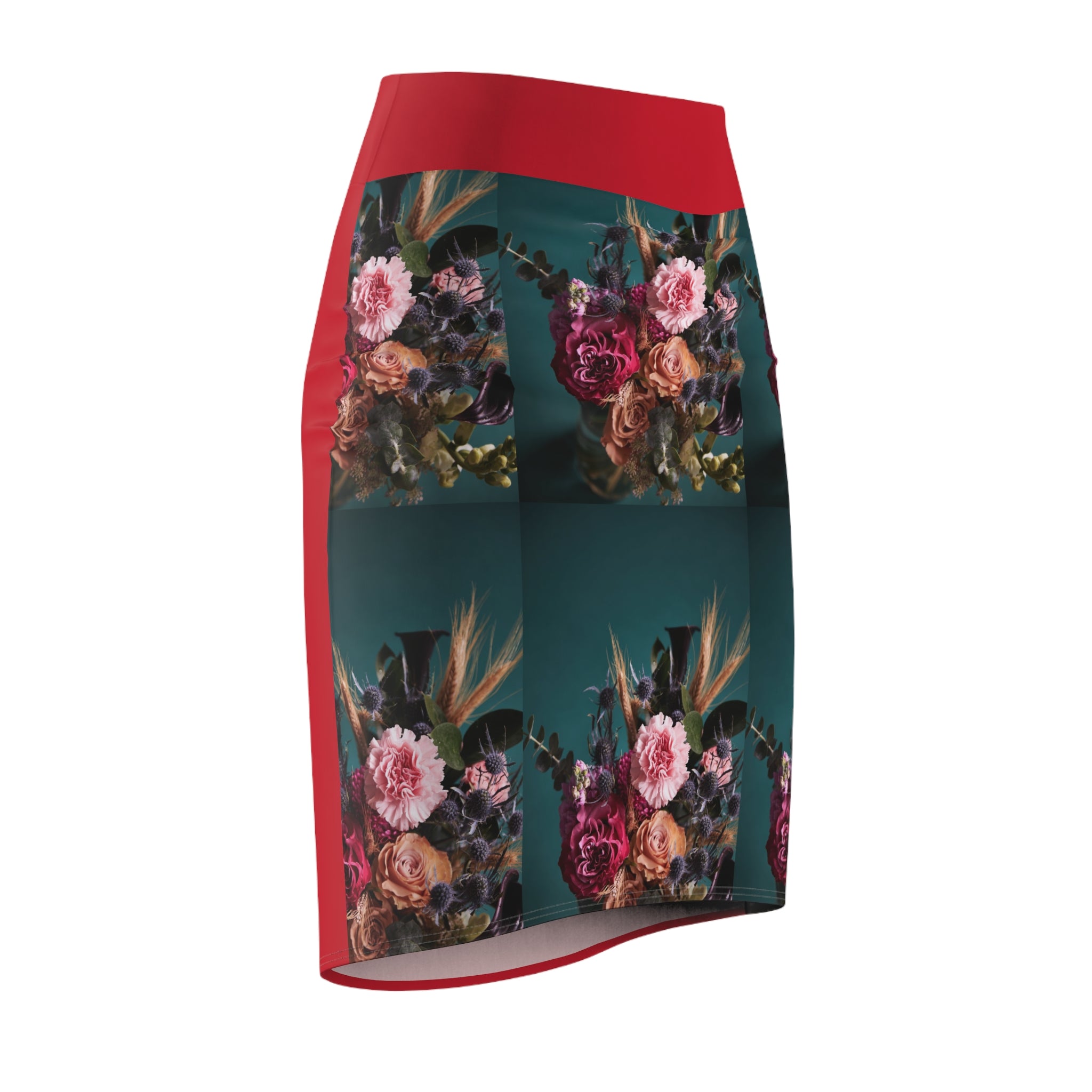 Viringee Forest Flower Women's Pencil Skirt