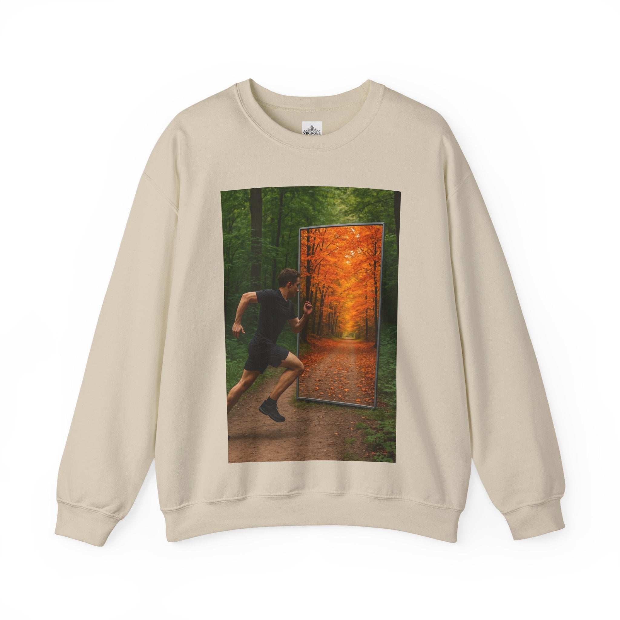 Viringee Fall Door Unisex Heavy Blend™ Crewneck Sweatshirt