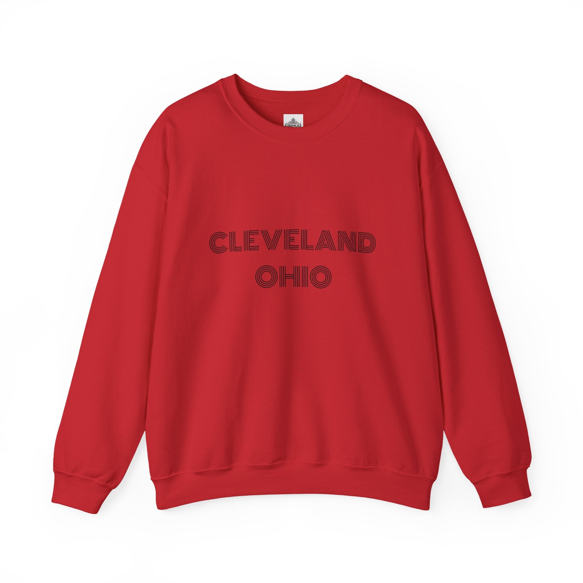 Classic crewneck sweatshirt celebrating Cleveland Ohio in modern street style