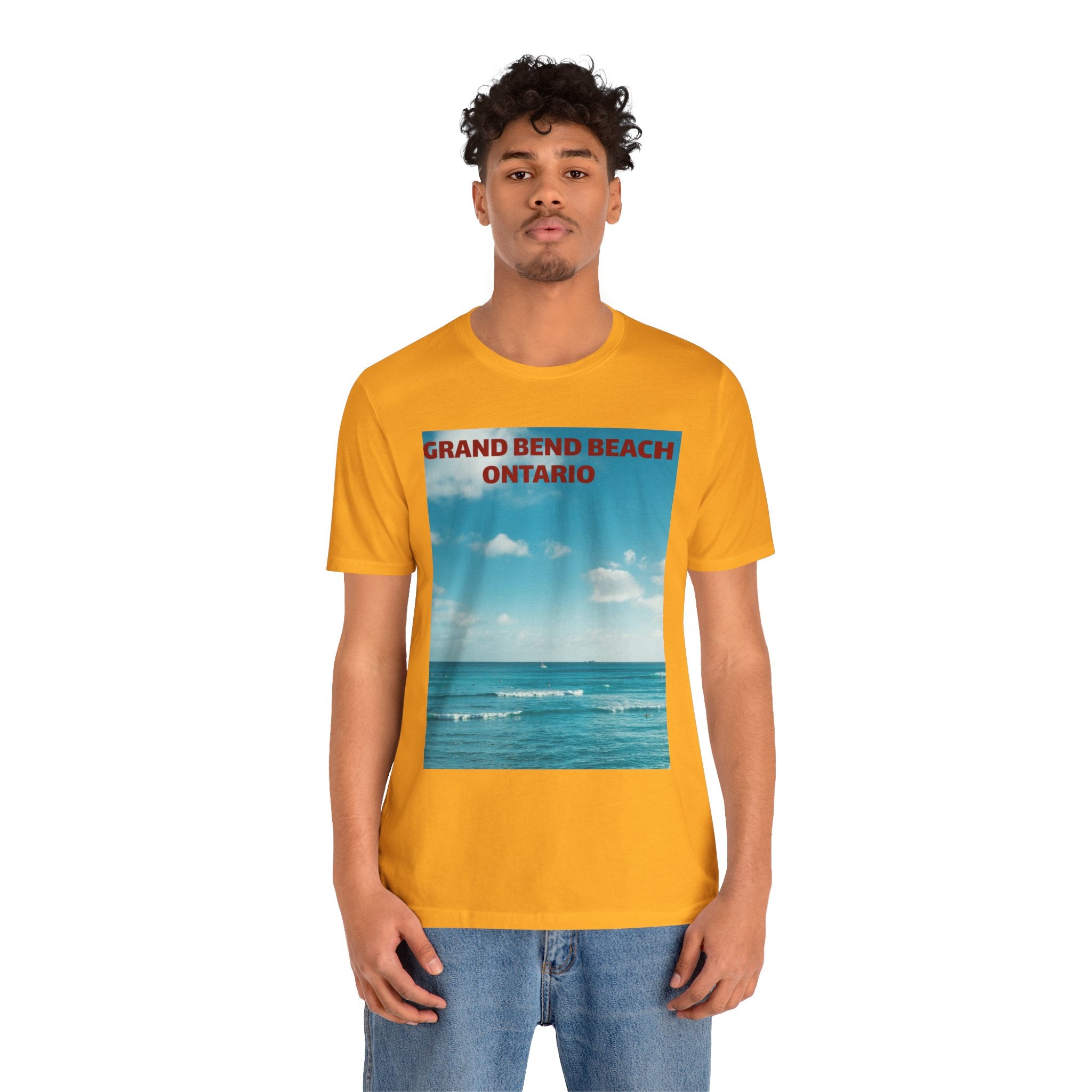 Viringee Grand Bend Beach Ontario Unisex Jersey Beach Tee