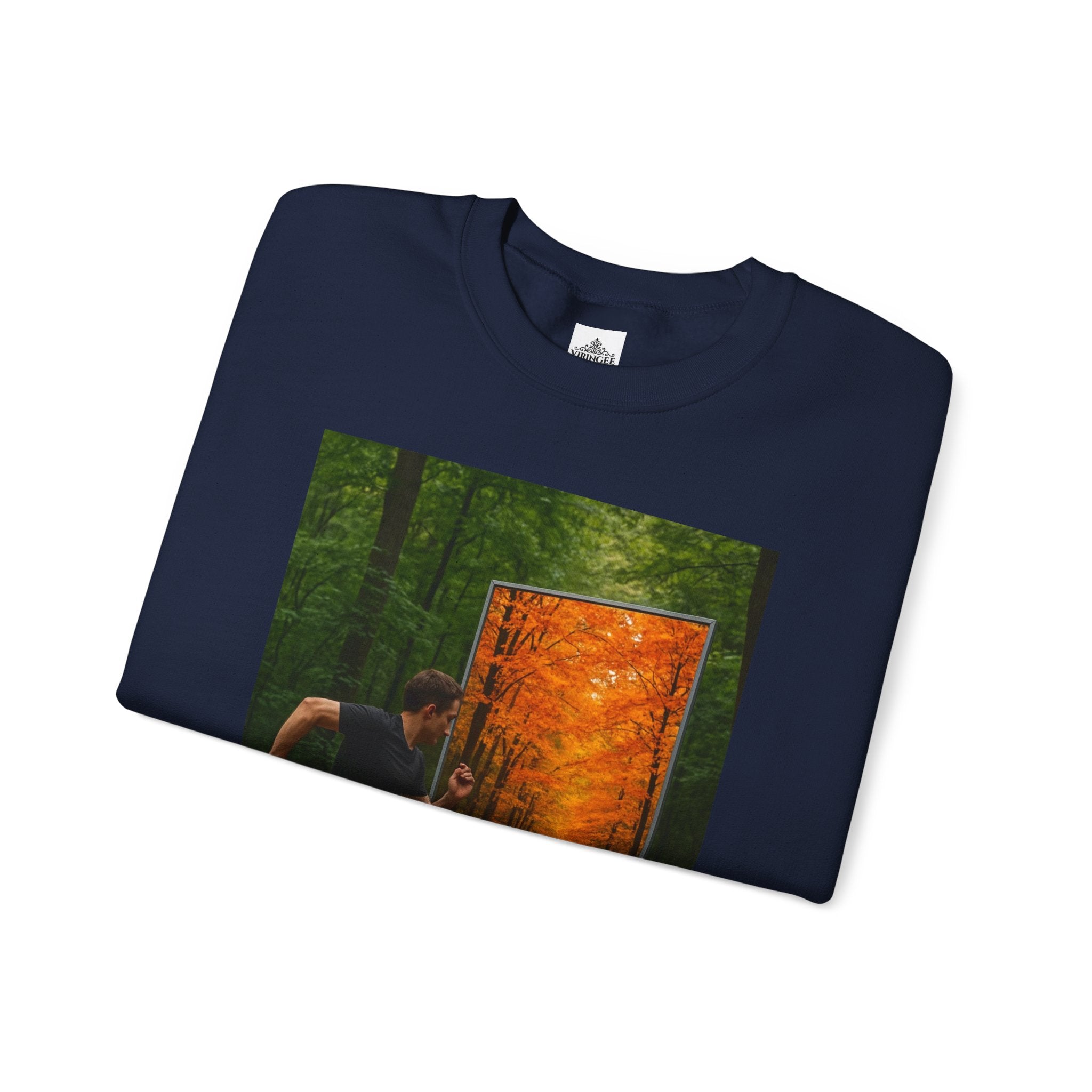 Viringee Fall Door Unisex Heavy Blend™ Crewneck Sweatshirt