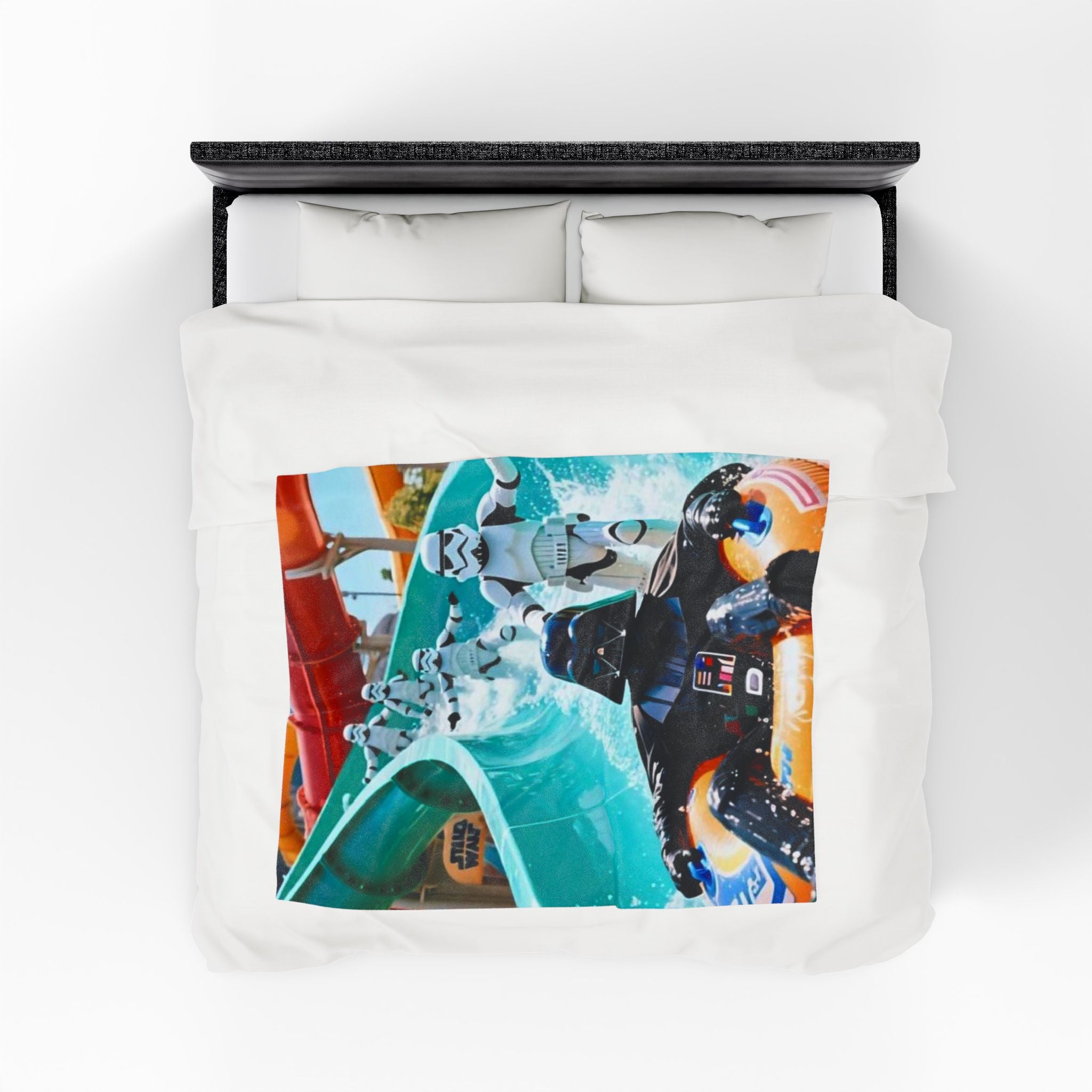 Viringee Stormtrooper Darth Vader Waterpark Velveteen Blanket