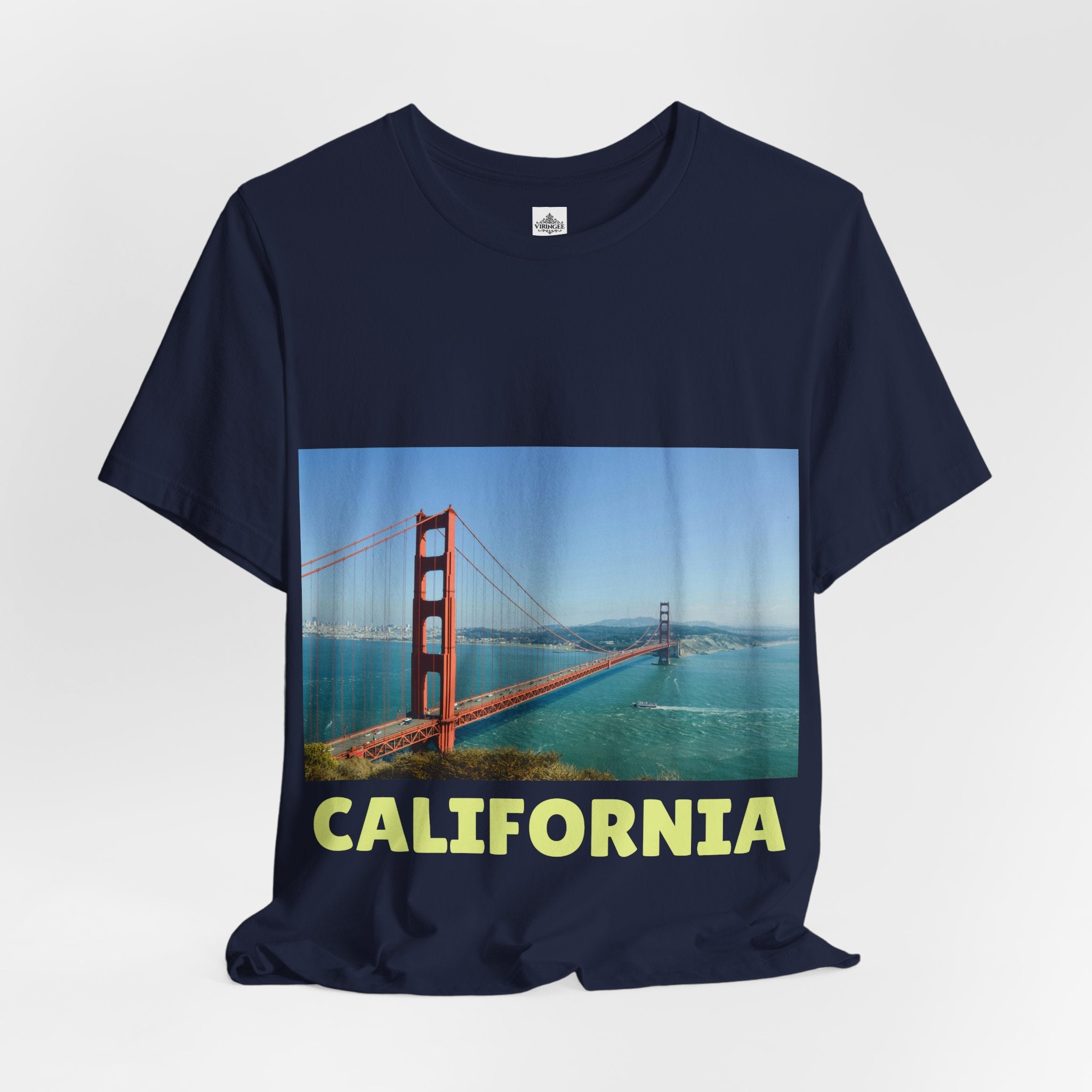 Viringee California Golden Gate Bridge Graphic T-shirt