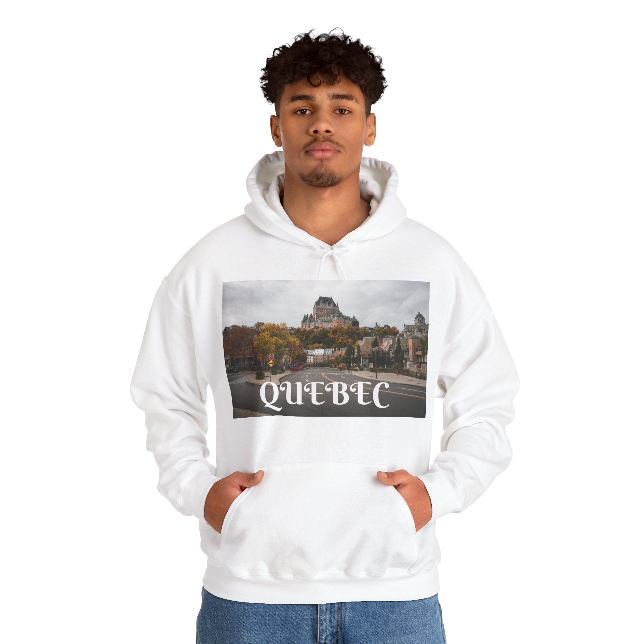 Viringee Quebec Architecture Unisex Hoodie / Hoodie Unisexe Viringee Architecture du Québec