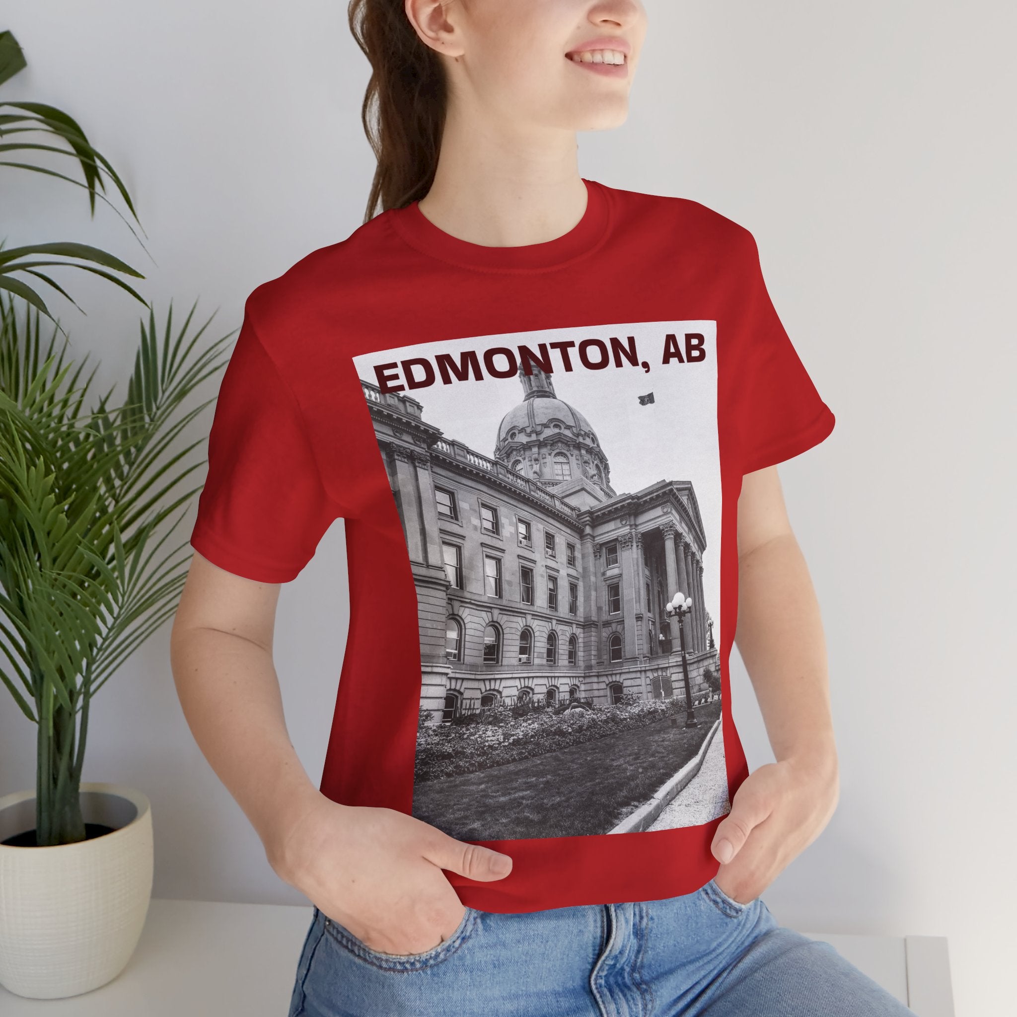 Unisex Edmonton city lovers T-shirt by Viringee