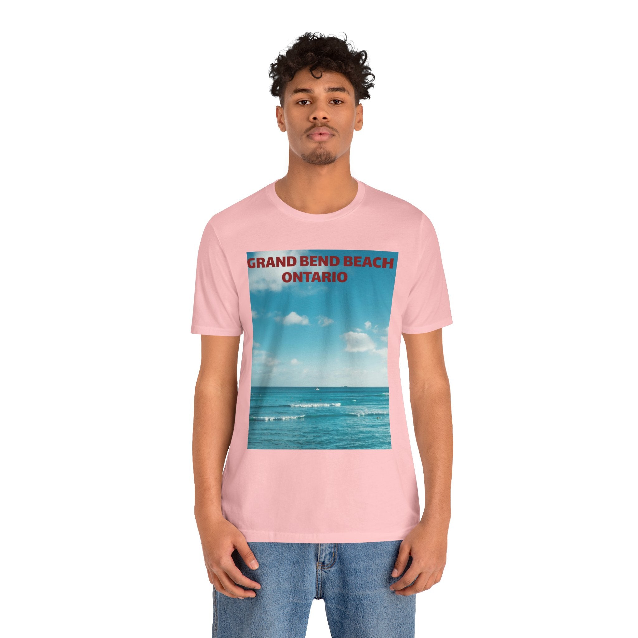 Viringee Grand Bend Beach Ontario Unisex Jersey Beach Tee