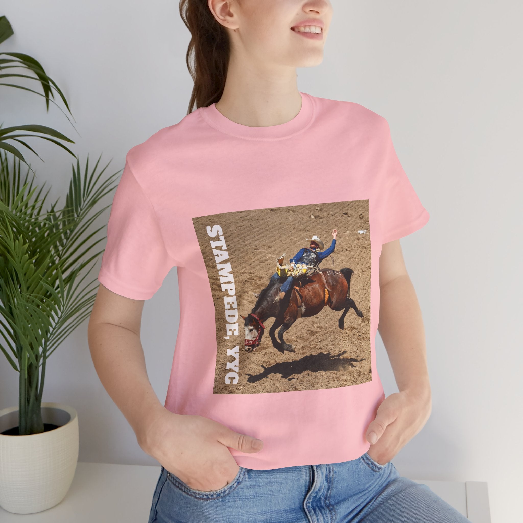 Unisex Calgary rodeo T-shirt by Viringee with Stampede design