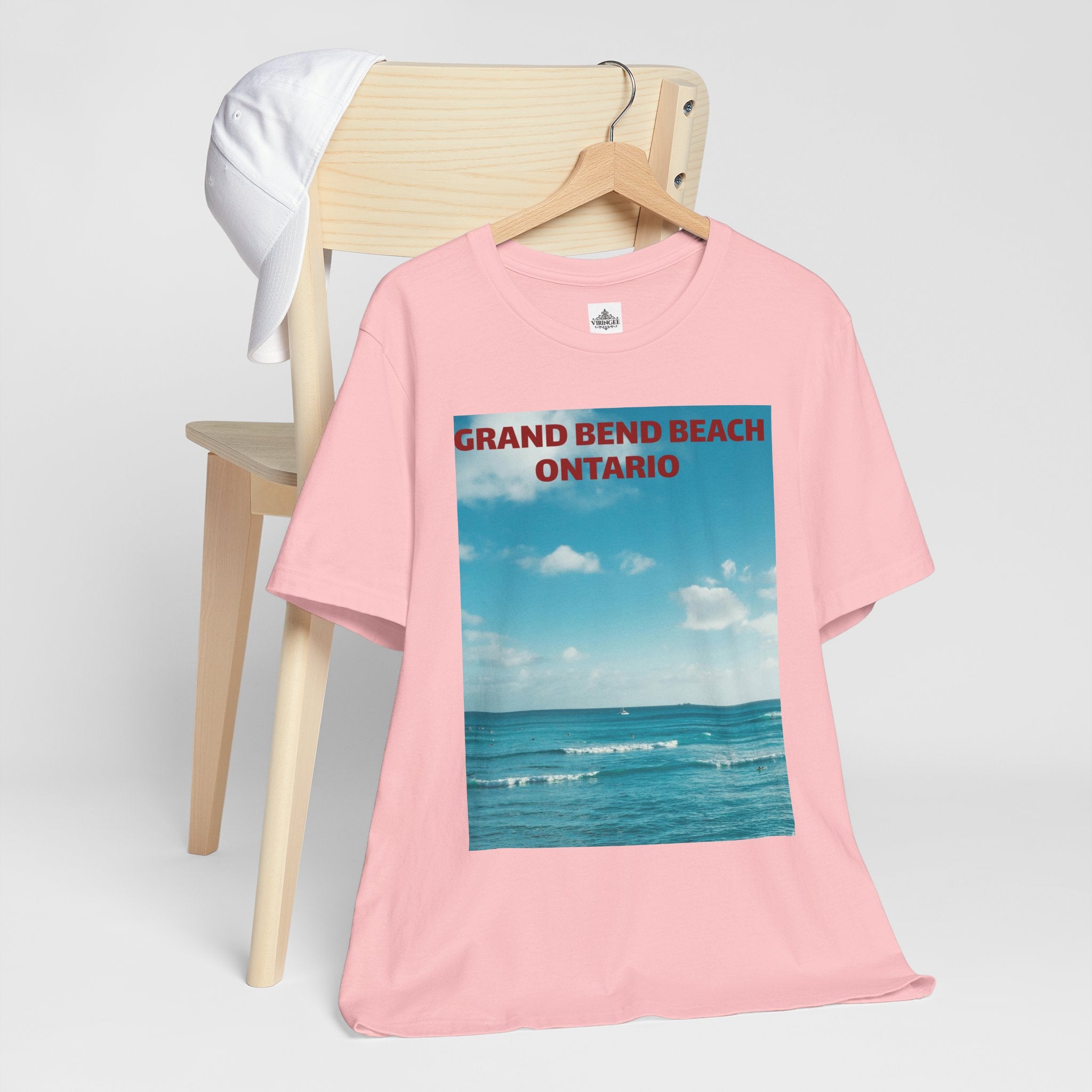 Viringee Grand Bend Beach Ontario Unisex Jersey Beach Tee