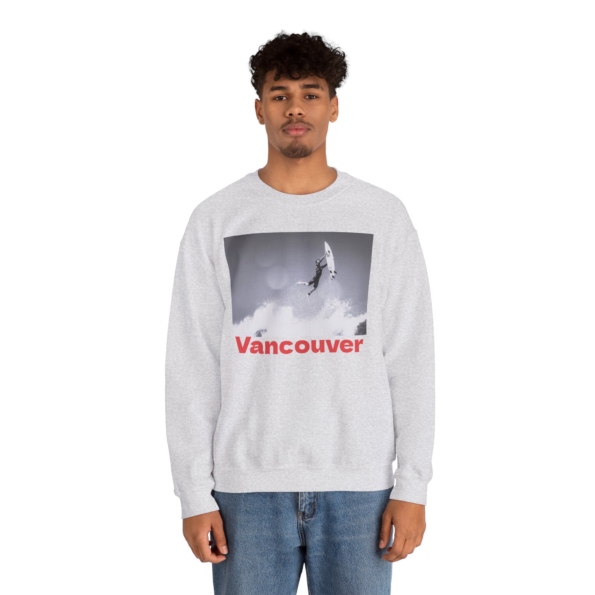 Viringee Vancouver Surf Crewneck Unisex Sweatshirt