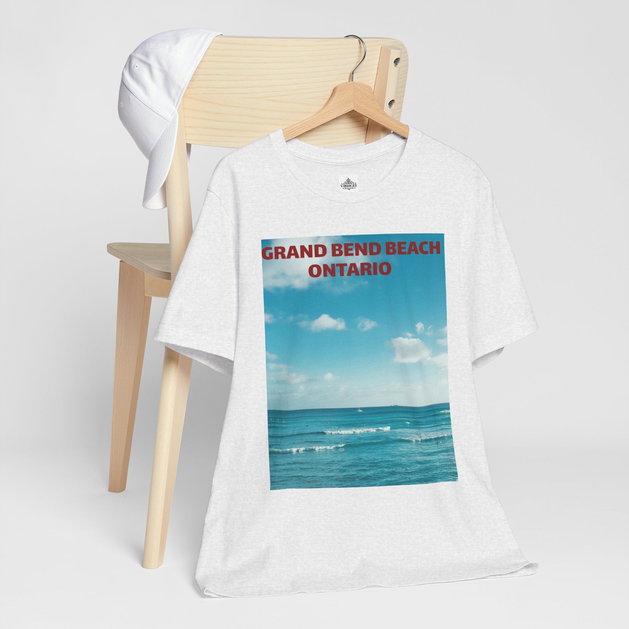 Viringee Grand Bend Beach Ontario Unisex Jersey Beach Tee