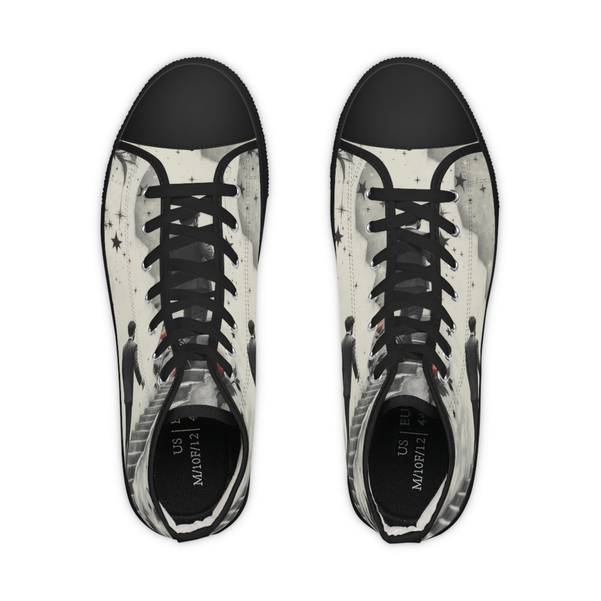 Viringee Mystic Stairways Classic High Top Sneakers for Men