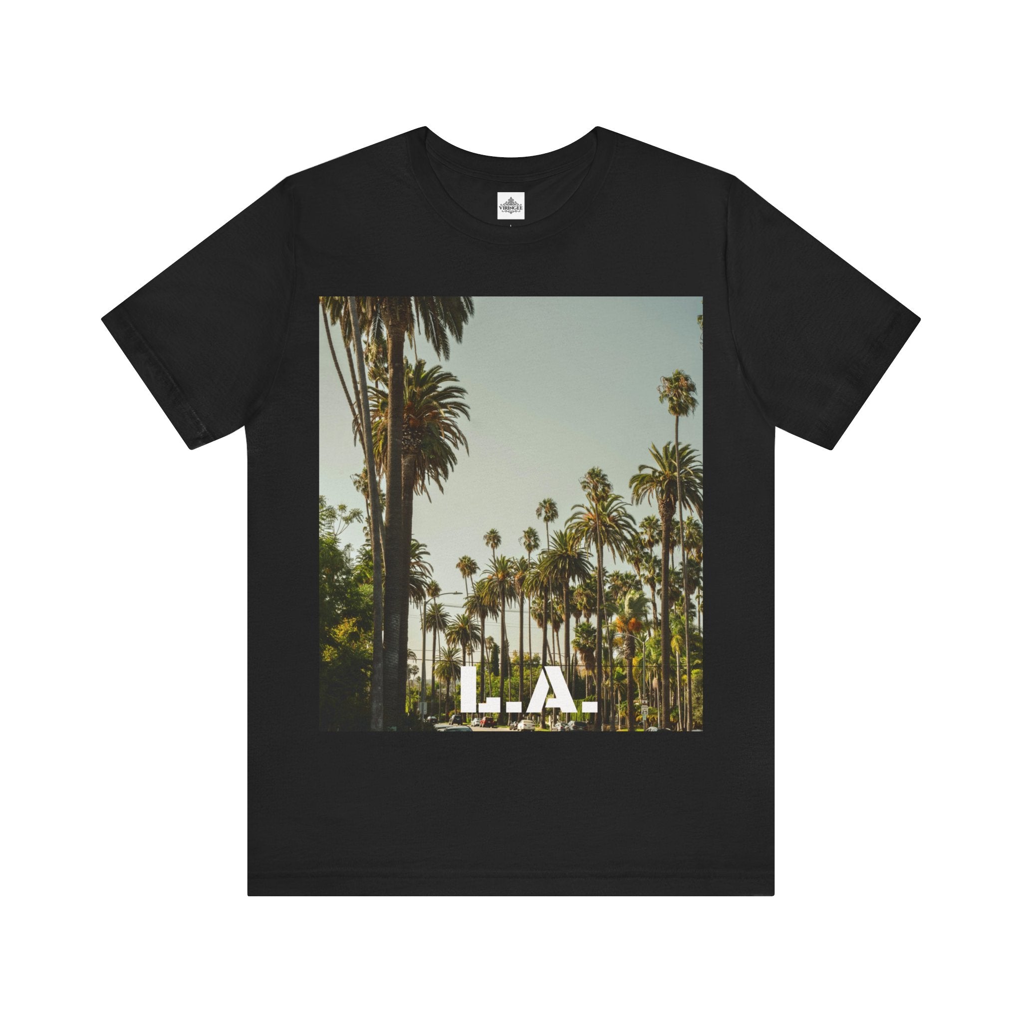 Viringee LA Palm Unisex Trees Graphic T-shirt