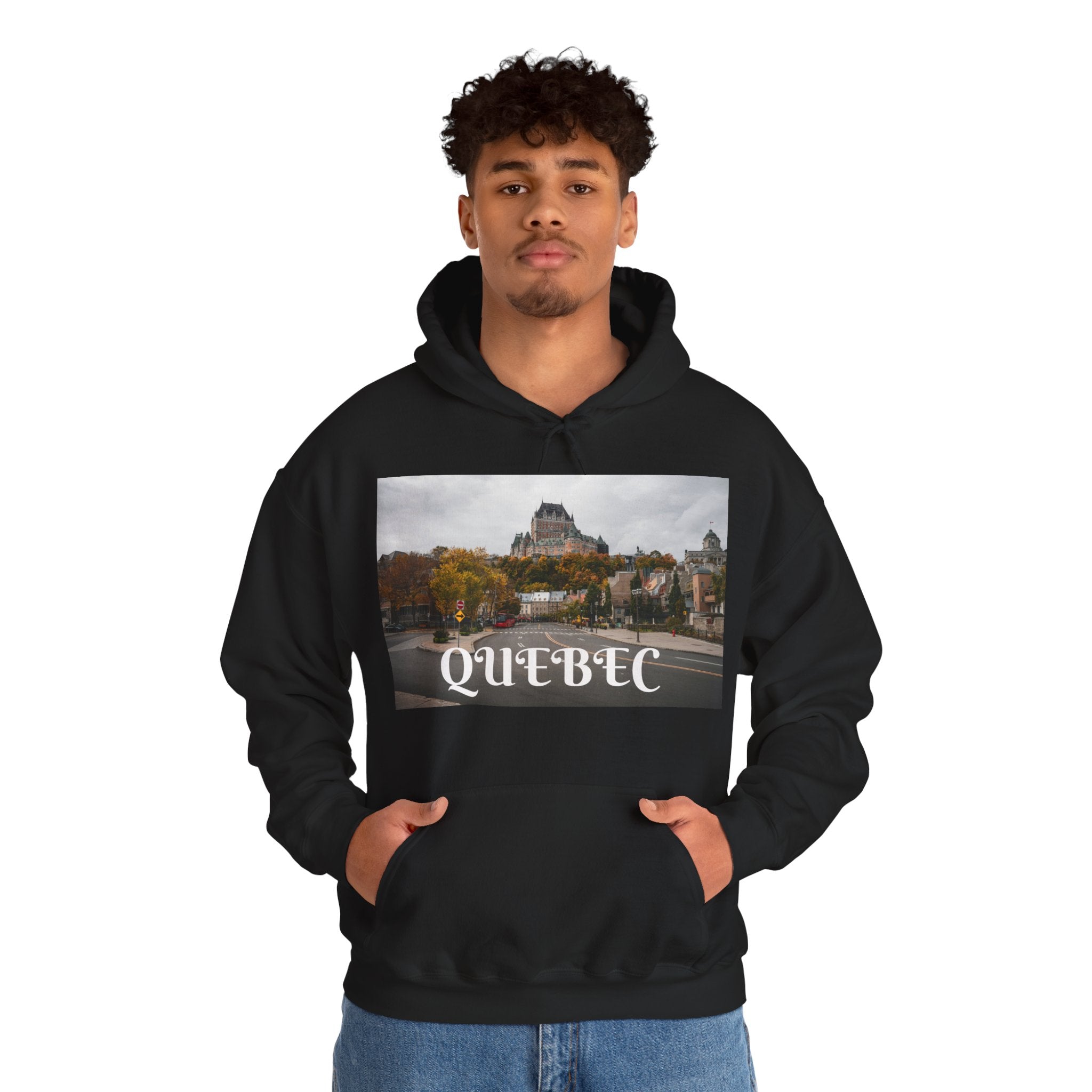 Viringee Quebec Architecture Unisex Hoodie / Hoodie Unisexe Viringee Architecture du Québec