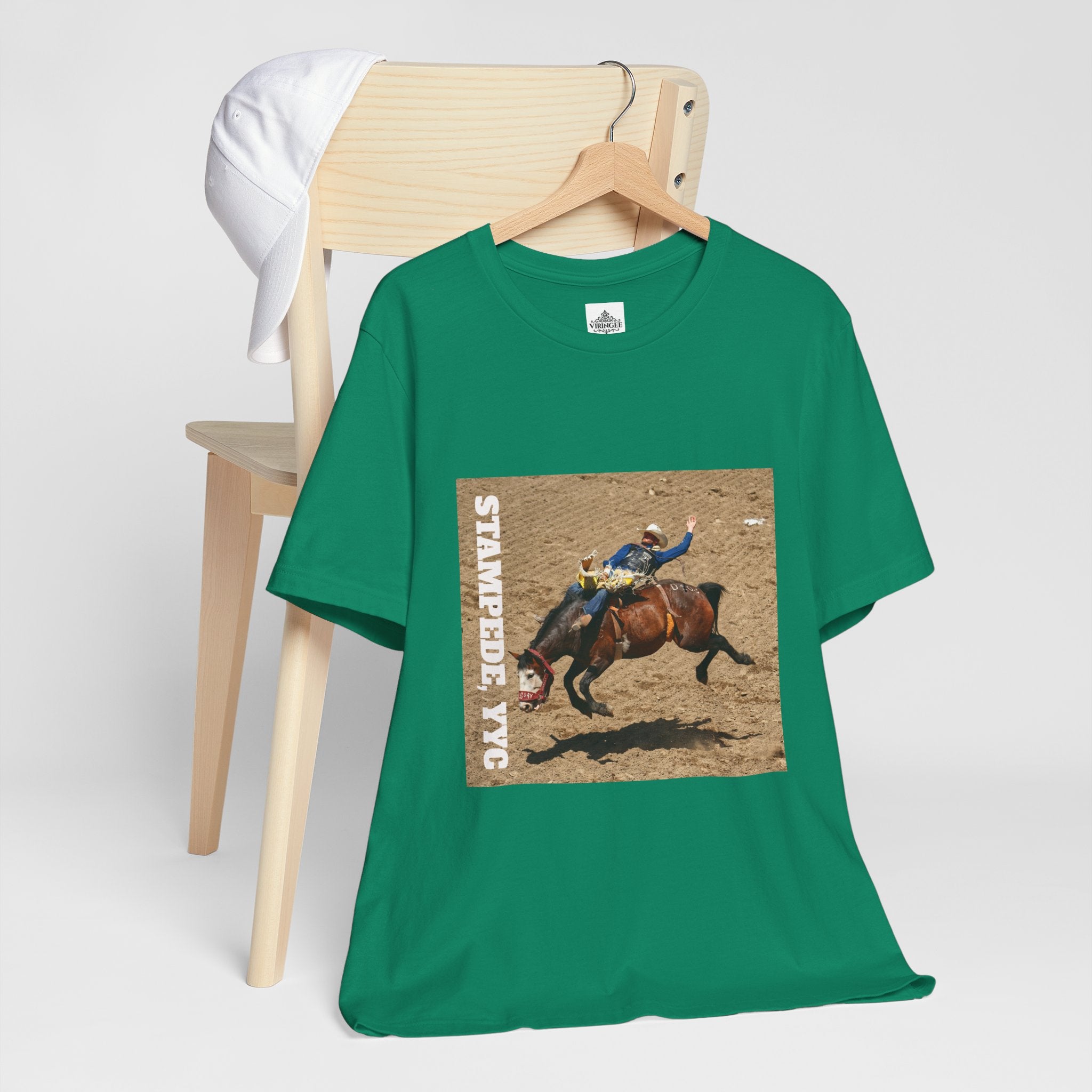 Unisex Calgary rodeo T-shirt by Viringee with Stampede design