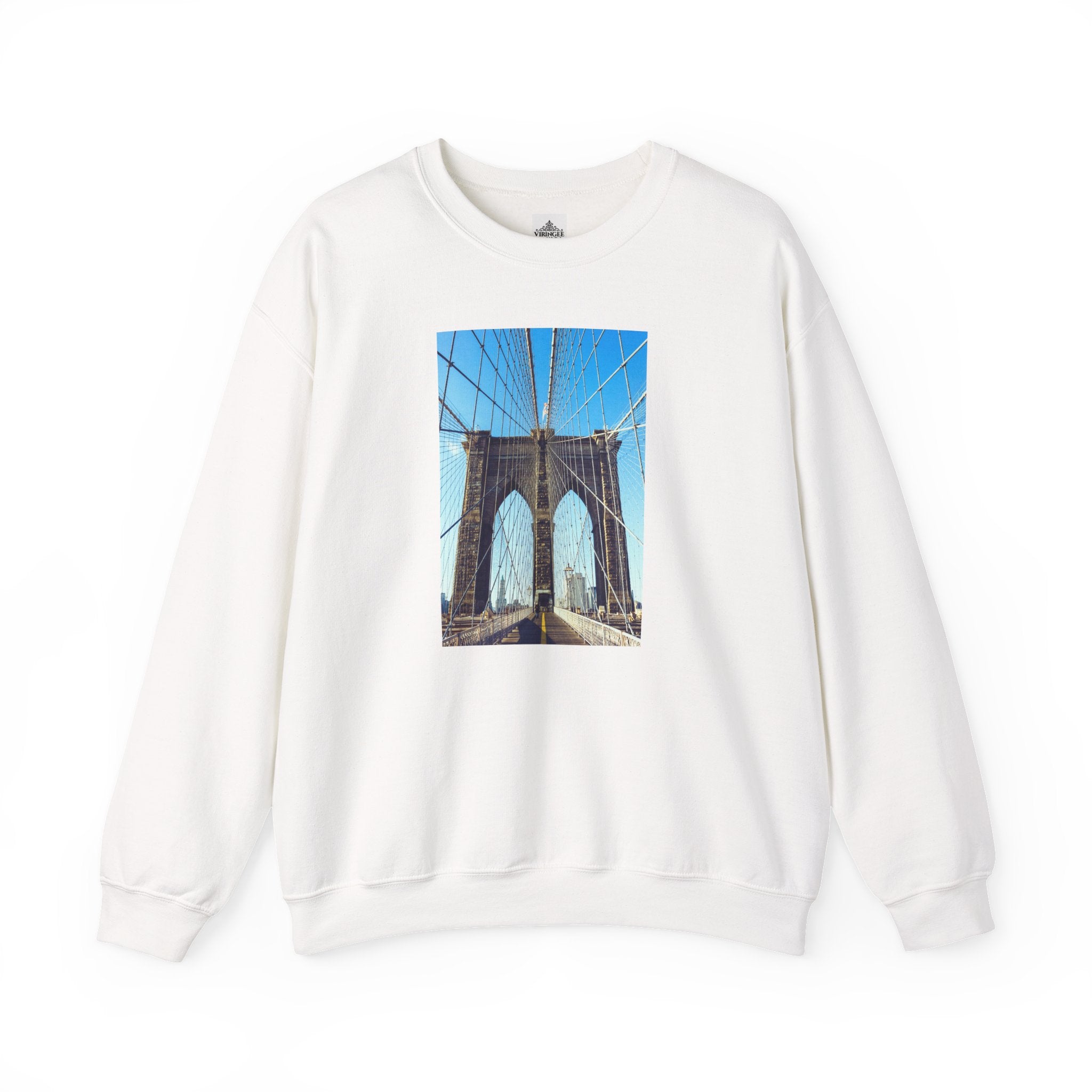 Viringee Brooklyn Bridge Crewneck Sweatshirt