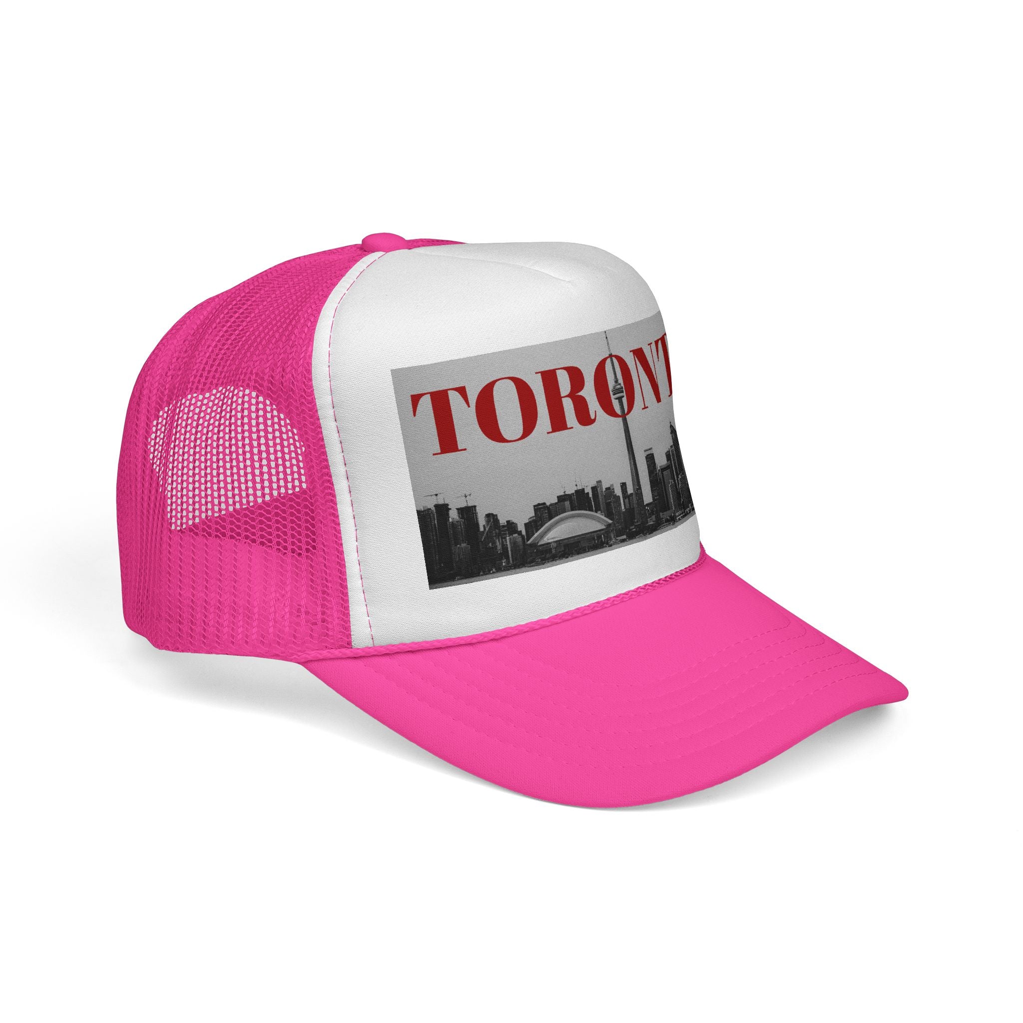 Toronto Black and White Skyline Trucker Cap