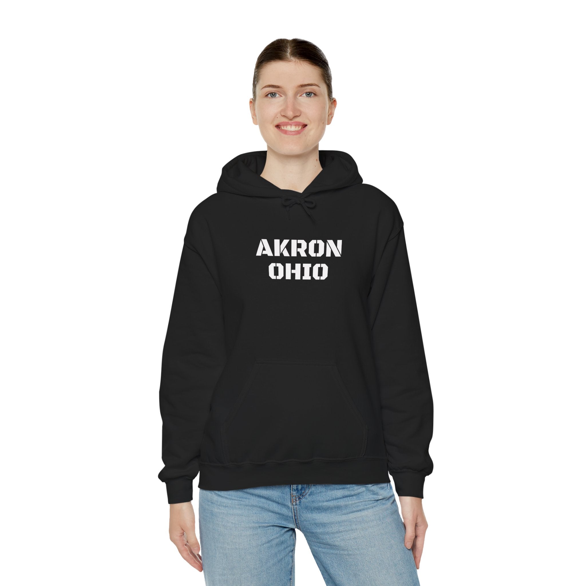 Viringee Akron Ohio Unisex Heavy Blend Hooded Sweatshirt