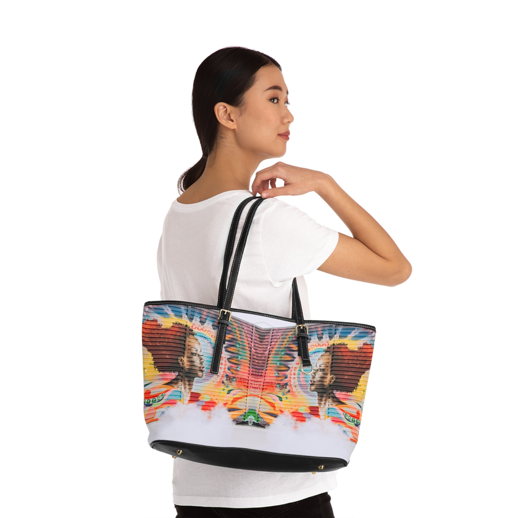 Viringee Bohemian Leather Shoulder Tote Bag