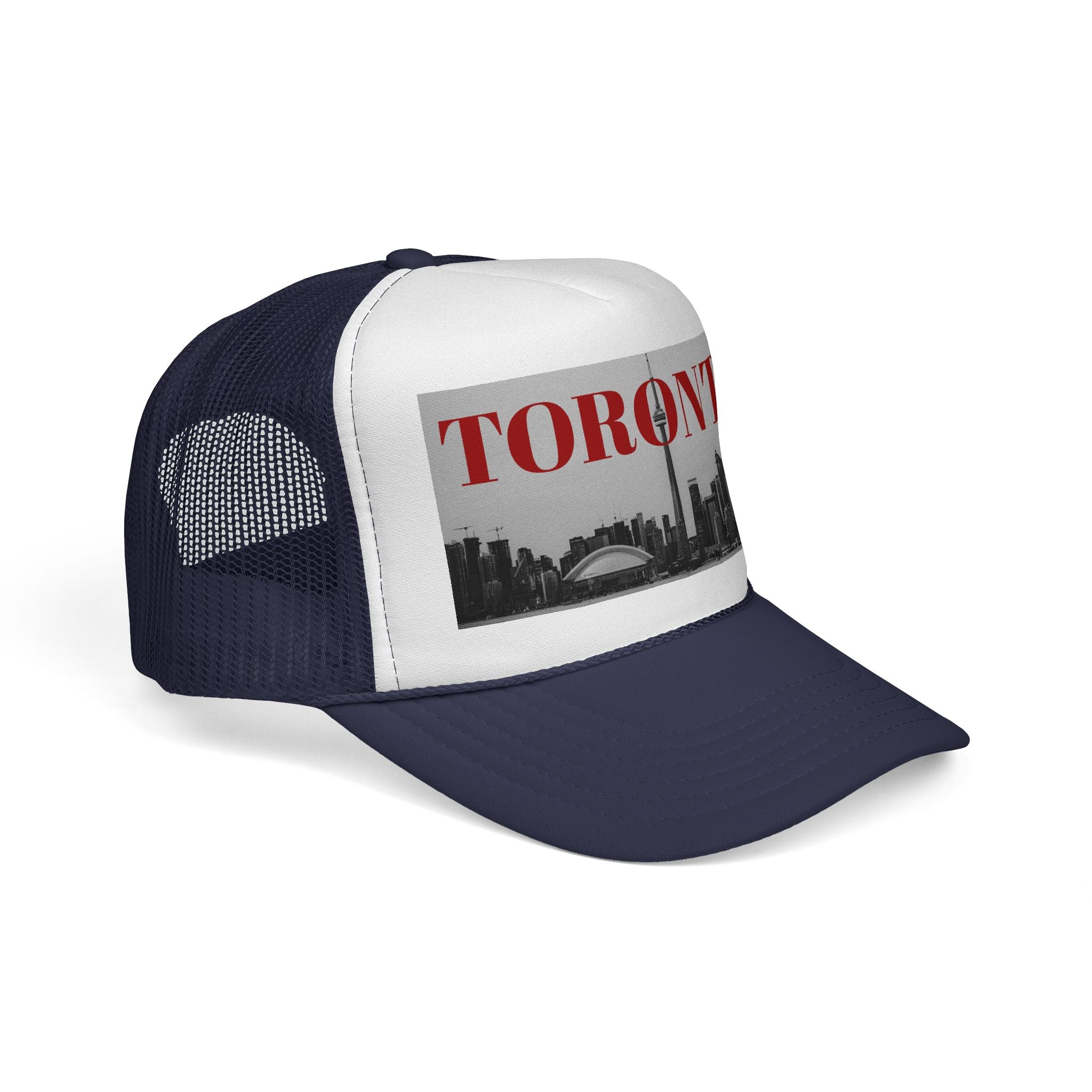 Toronto Black and White Skyline Trucker Cap
